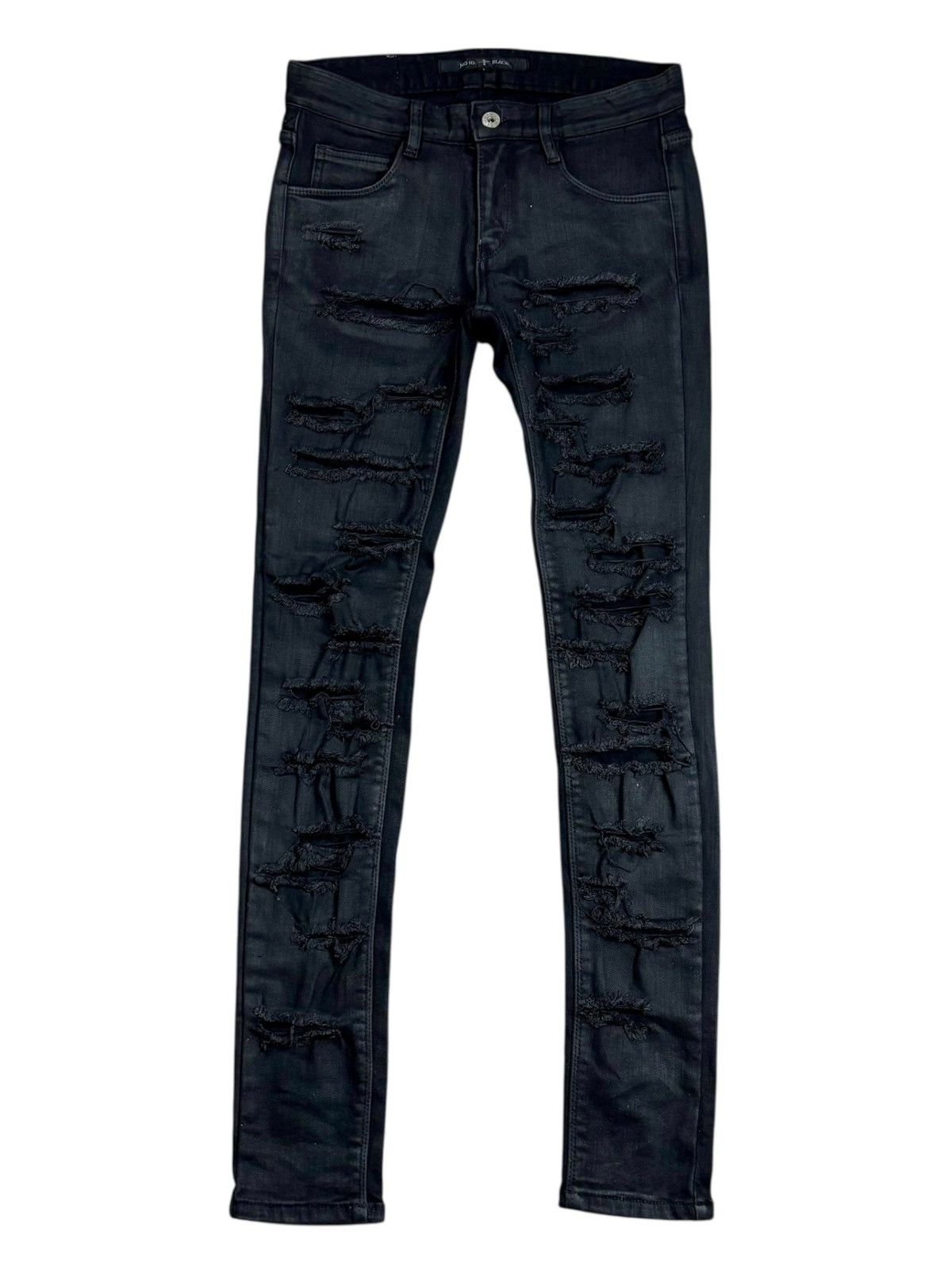 Isamu Katayama Backlash Archive NO ID - Vkei Style Slashed Denim Pants Size US 29 - 1 Thumbnail