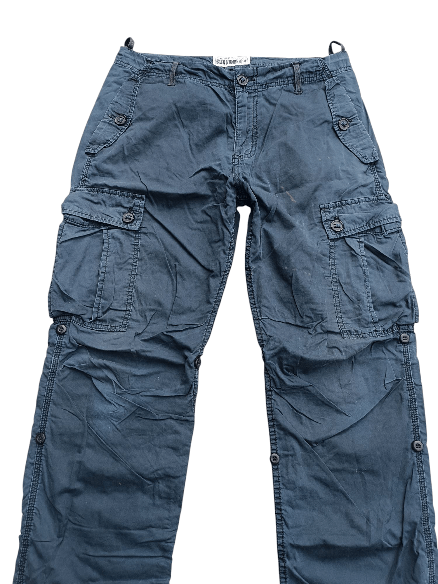 Japanese Brand × Vintage FYEE💥BACK NUMBER CARGO MULTI POCKET PANTS E247i Size US 32 / EU 48 - 2 Thumbnail