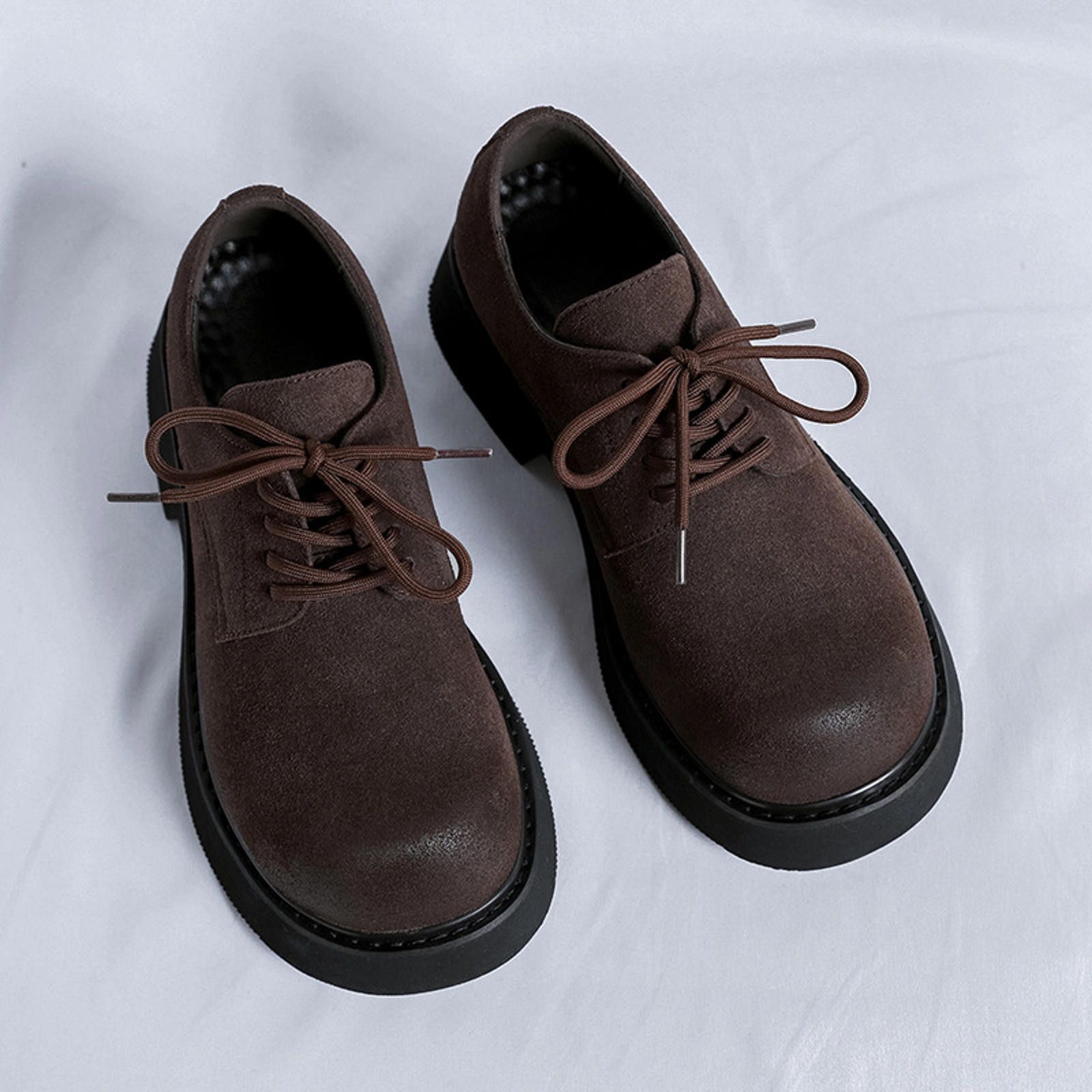 Other Stylish Brown Suede Lace-Up Shoes Size US 11 / EU 44 - 1 Thumbnail