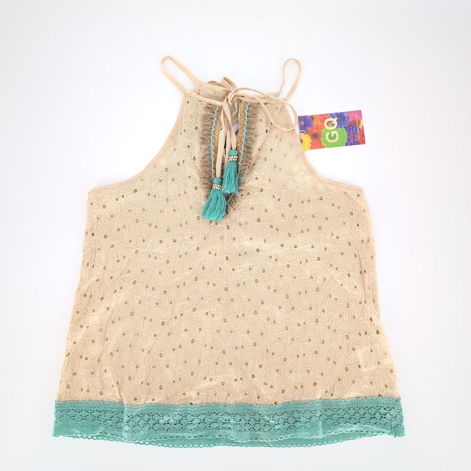 Other Gypsy Queen Paris Collection Eyelet Halter NWT Top Size M/L Size M / US 6-8 / IT 42-44 - 12 Thumbnail
