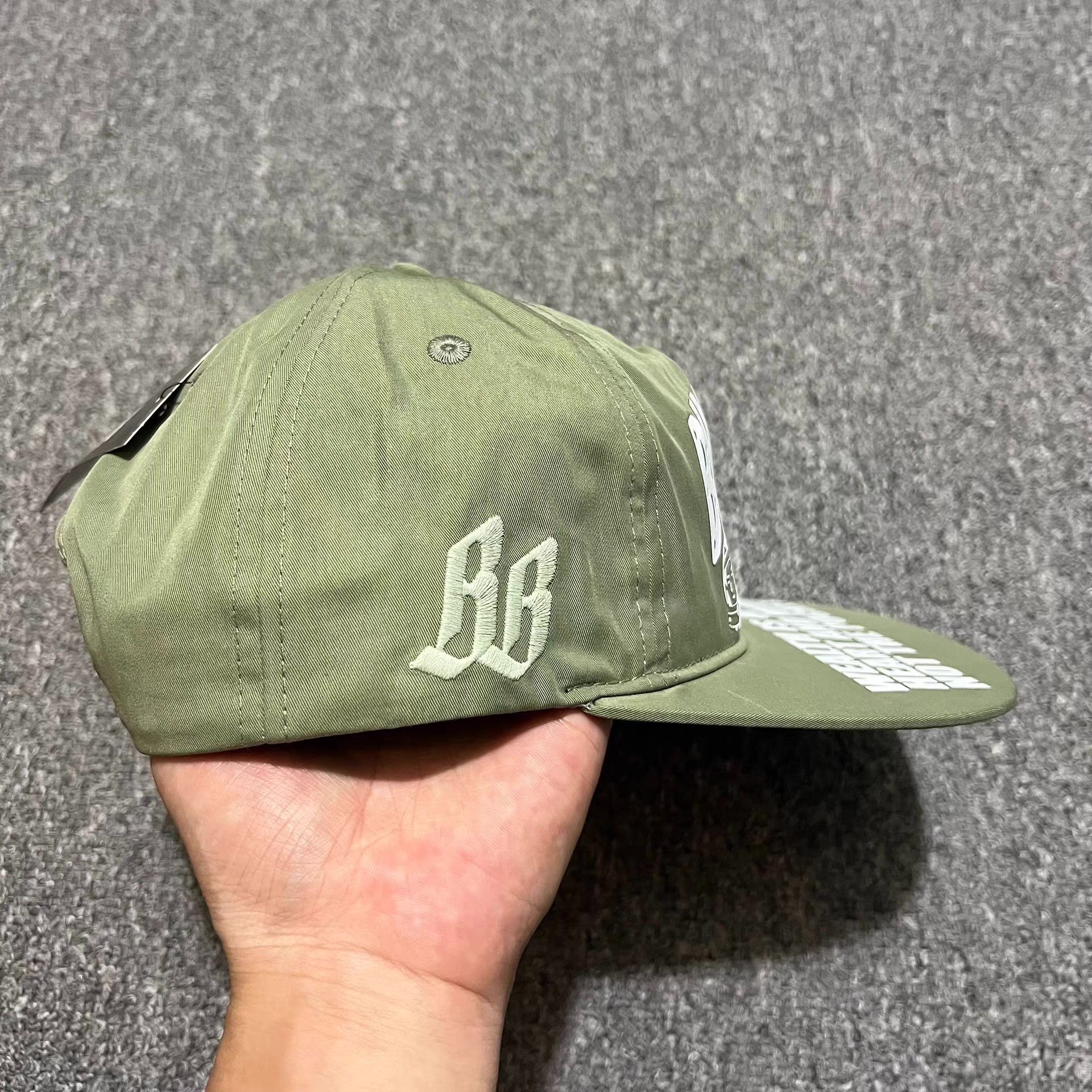 Billionaire Boys Club BBC Arch Logo Slogan Flat Brim Baseball Cap Q7 Size ONE SIZE - 8 Thumbnail