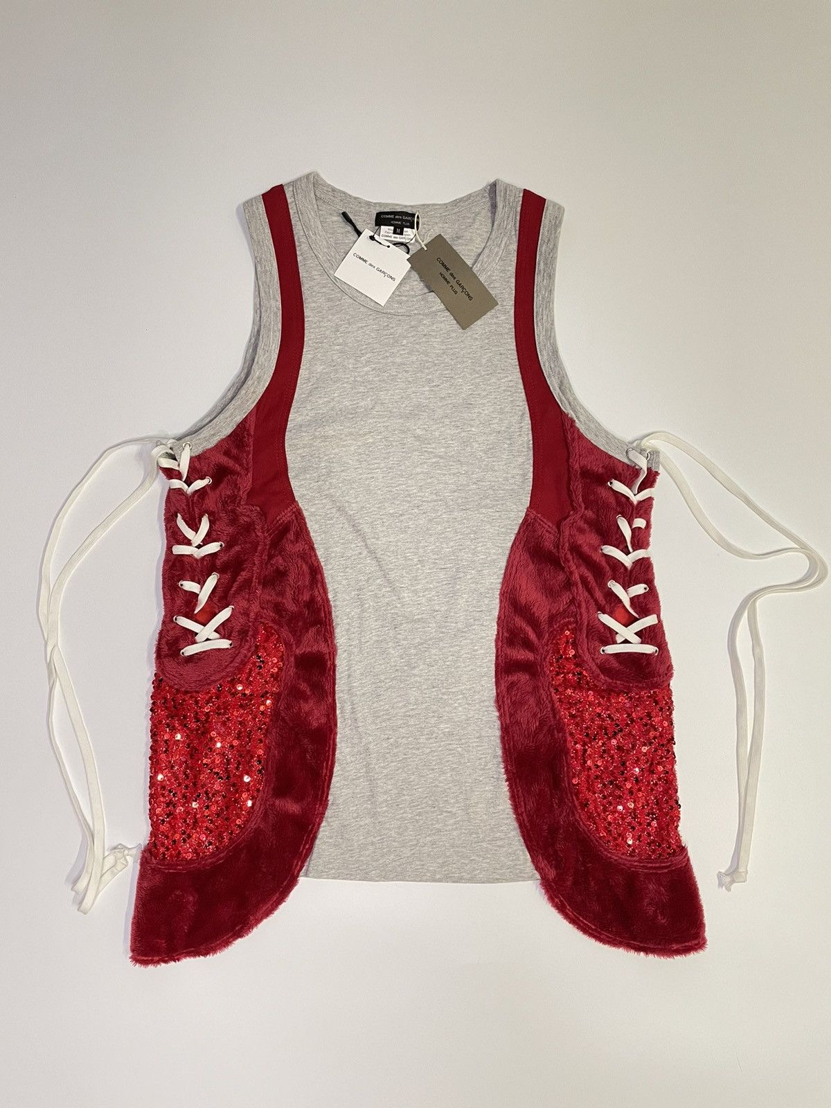 Comme des Garcons Homme Plus Comme des Garçons Homme Plus Sequins Tank Top (1203) Size US M / EU 48-50 / 2 - 1 Thumbnail