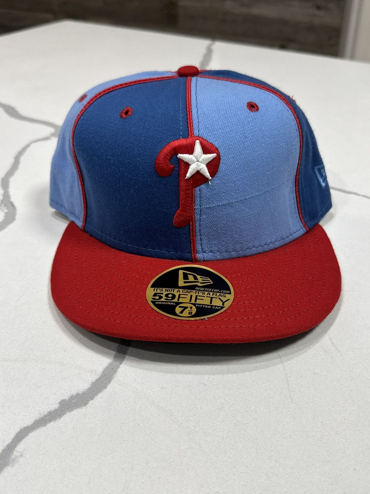 New Era Vintage Philadelphia Phillies pin wheel Fitted Baseball Cap Size ONE SIZE - 11 Thumbnail