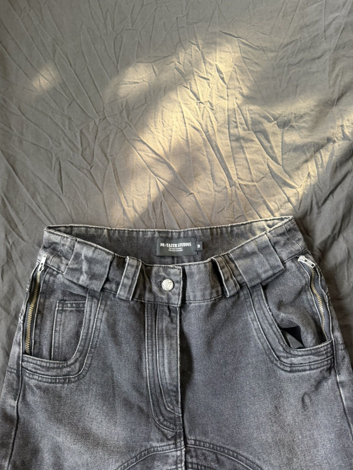 No Faith Studios No Faith Studios Wavy Denim Size US 30 / EU 46 - 6 Thumbnail