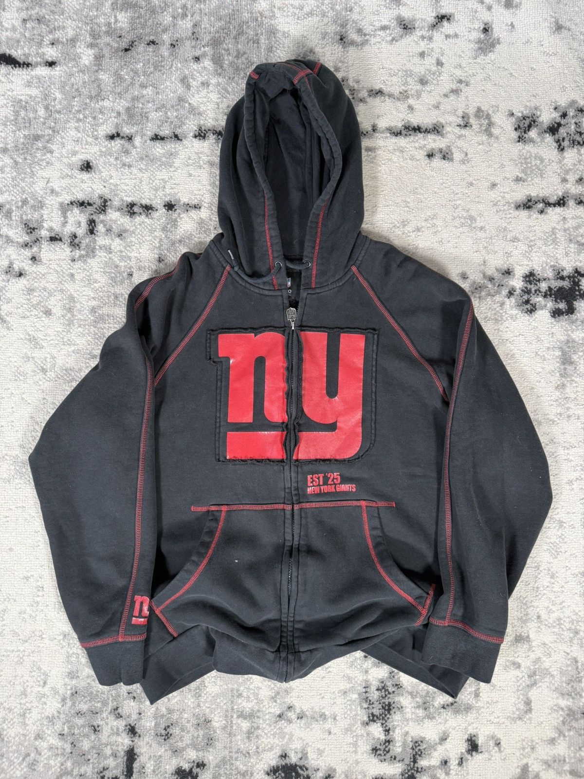 NFL Vintage NFL Pro Line NY Giants Full Zip Hoodie Size US XL / EU 56 / 4 - 1 Thumbnail
