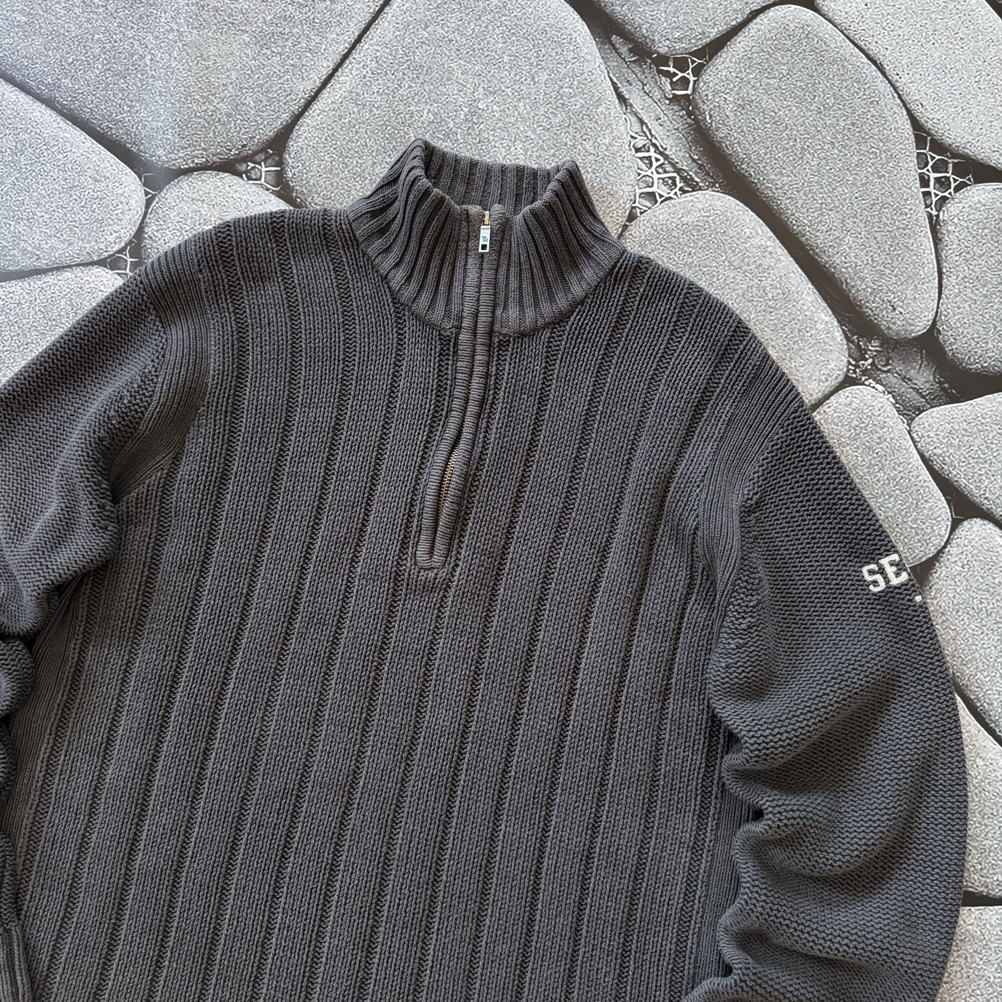 Japanese Brand × Tommy Hilfiger × Vintage TOMMY HILFIGER VINTAGE KNITTED ZIP SWEATER FADED PULLOVER Size US XL / EU 56 / 4 - 4 Thumbnail