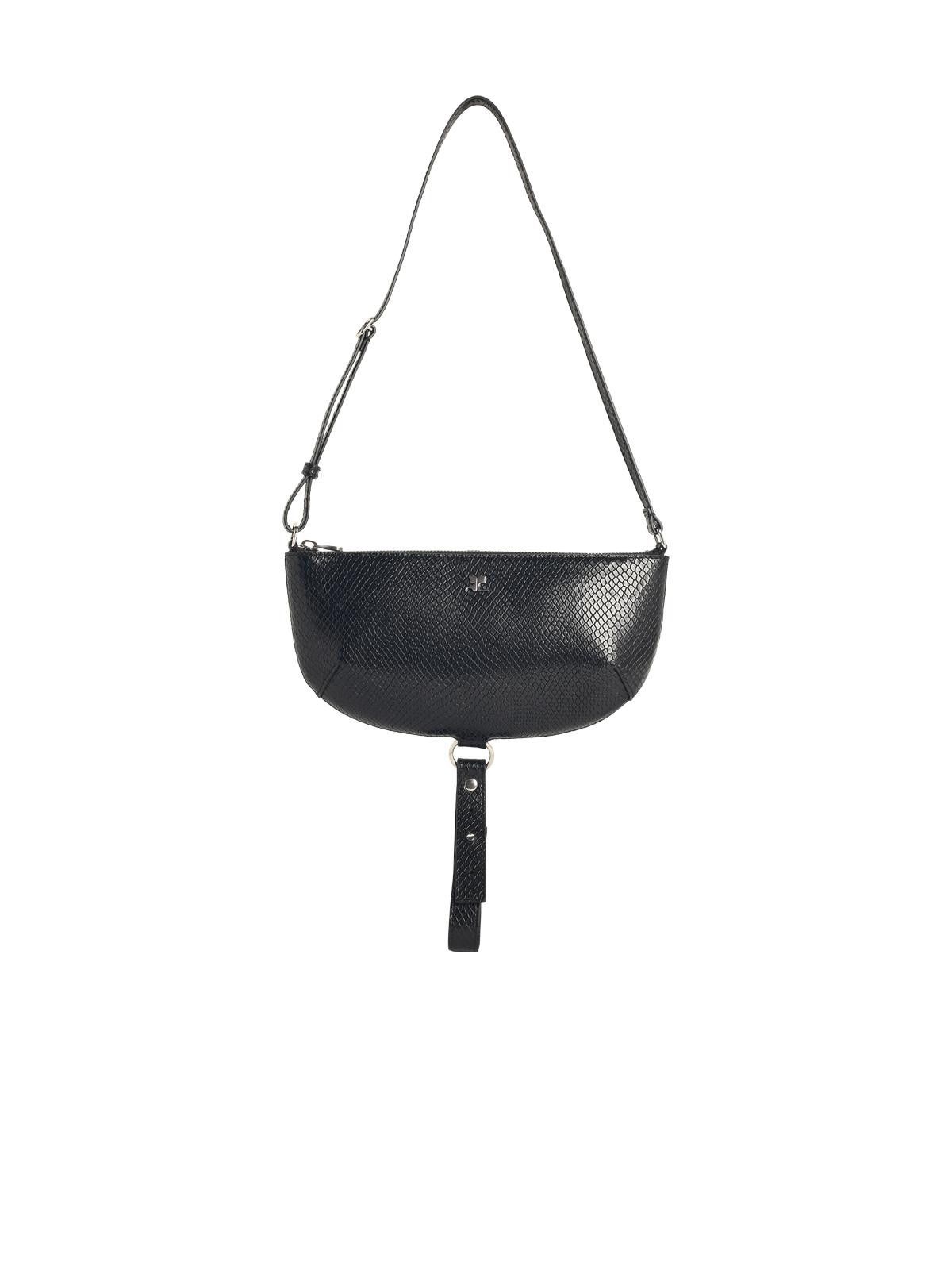 Courreges COURREGES 'Holy Eclipse Viper' Black Leather Bag Size ONE SIZE - 1 Thumbnail