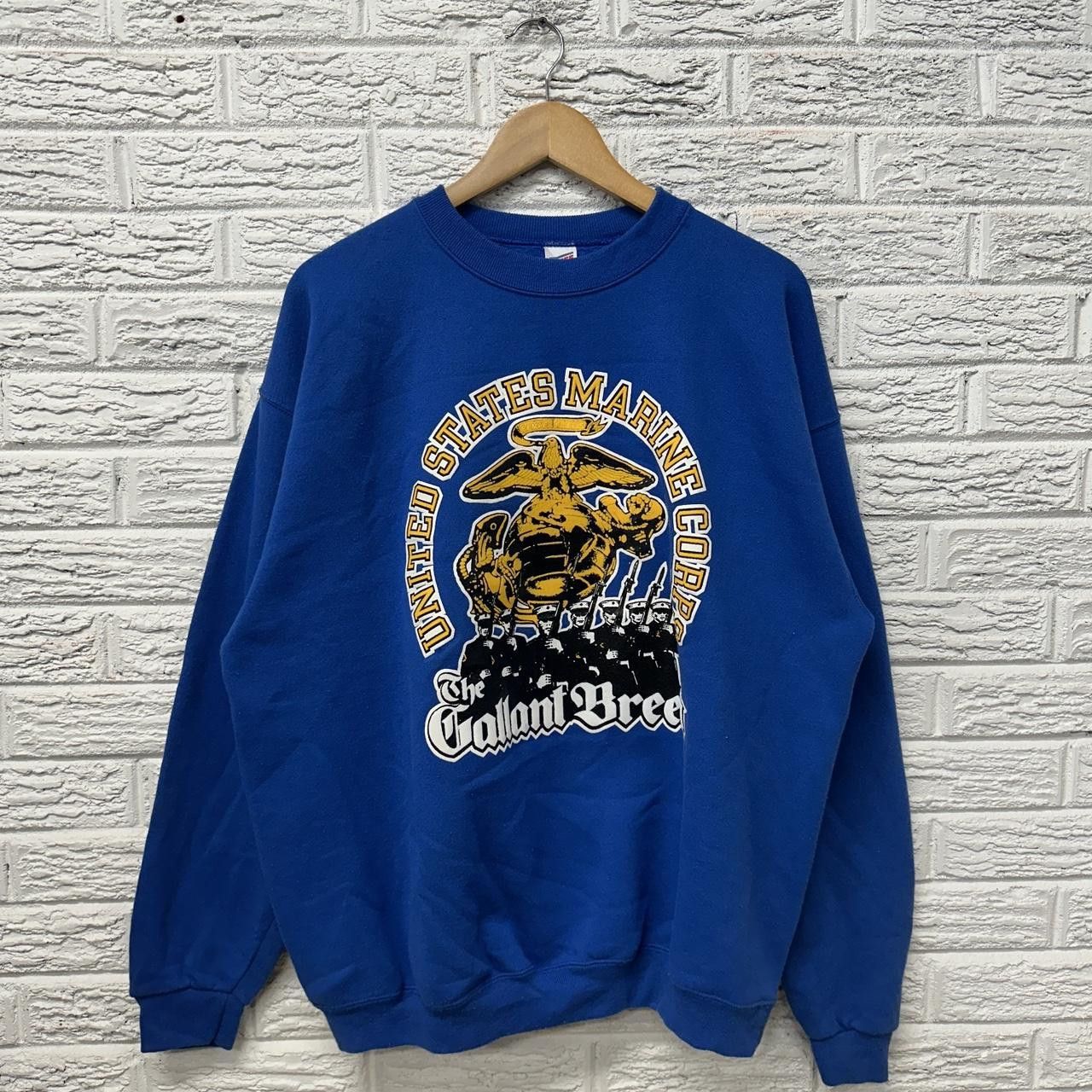 Vintage Vintage United States Marines Graphic Sweatshirt XL Size US XL / EU 56 / 4 - 2 Thumbnail