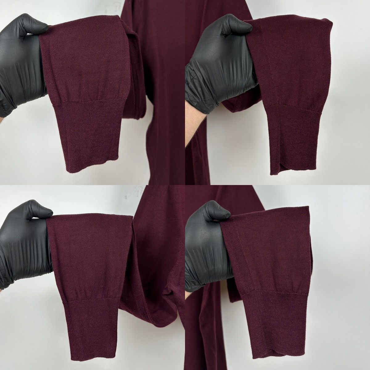 Dries Van Noten Dries Van Noten Burgundy V-Neck Lightweight Sweater Pullover Size US XL / EU 56 / 4 - 18 Thumbnail