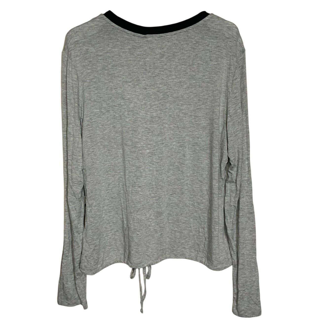 Unknown London No Boundaries Gray Daisy Ringer Long Sleeve Top Size XL NWT Size XL / US 12-14 / IT 48-50 - 2 Thumbnail