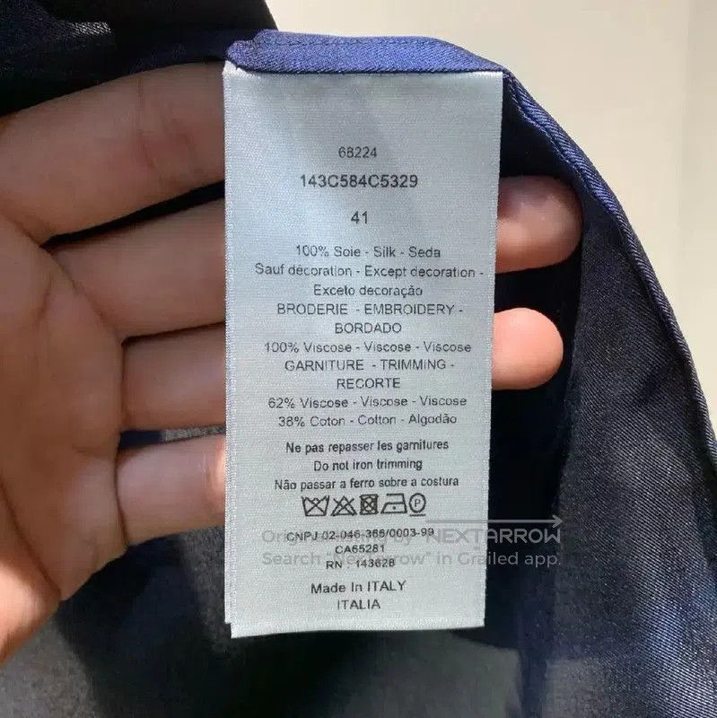 Dior Dior Black Silk Long Sleeve Shirt for Men . Size US M / EU 48-50 / 2 - 4 Thumbnail