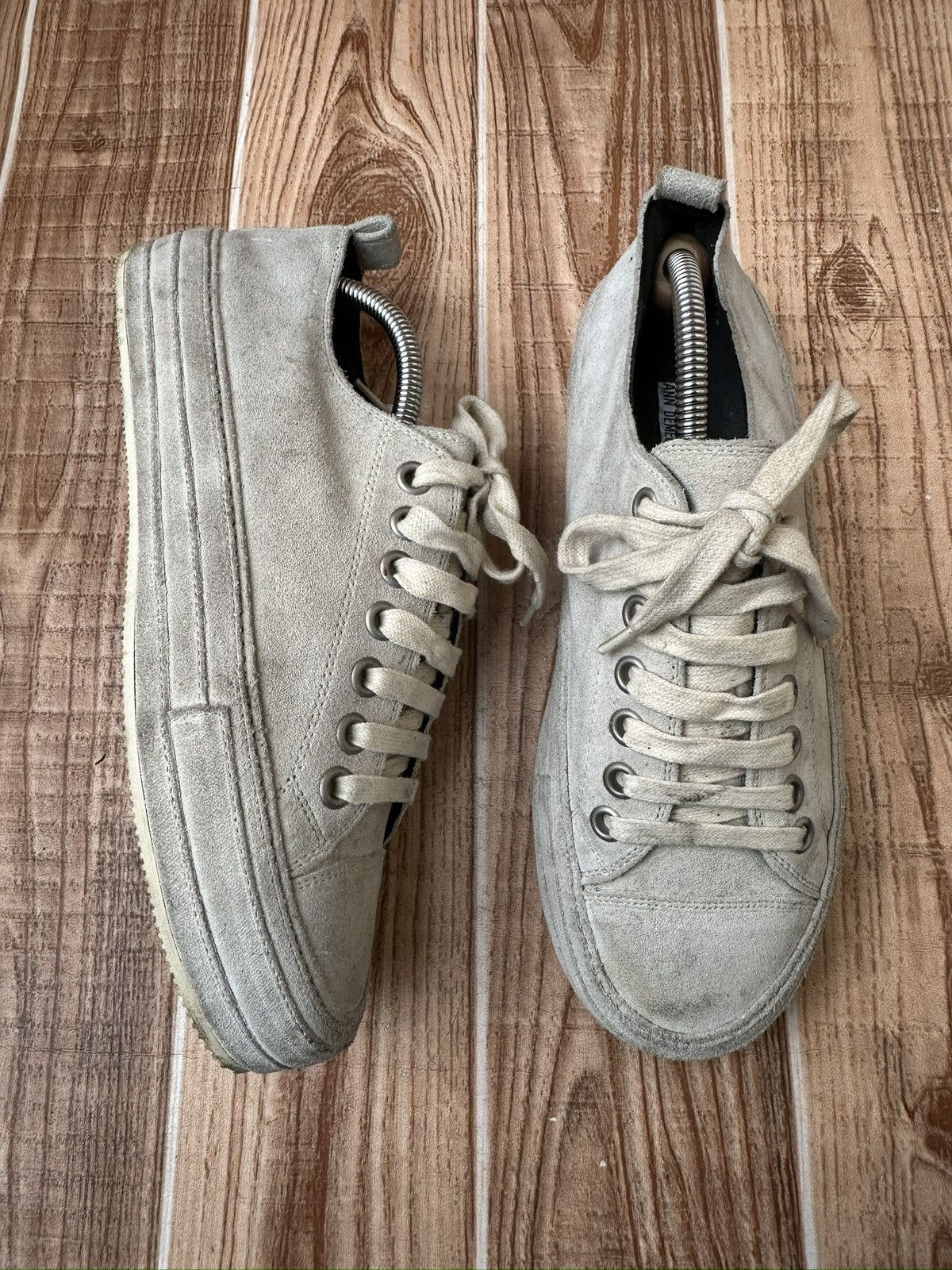 Ann Demeulemeester Ann Demeulemeester Suede Low Top Sneaks Size US 7 / EU 40 - 6 Thumbnail