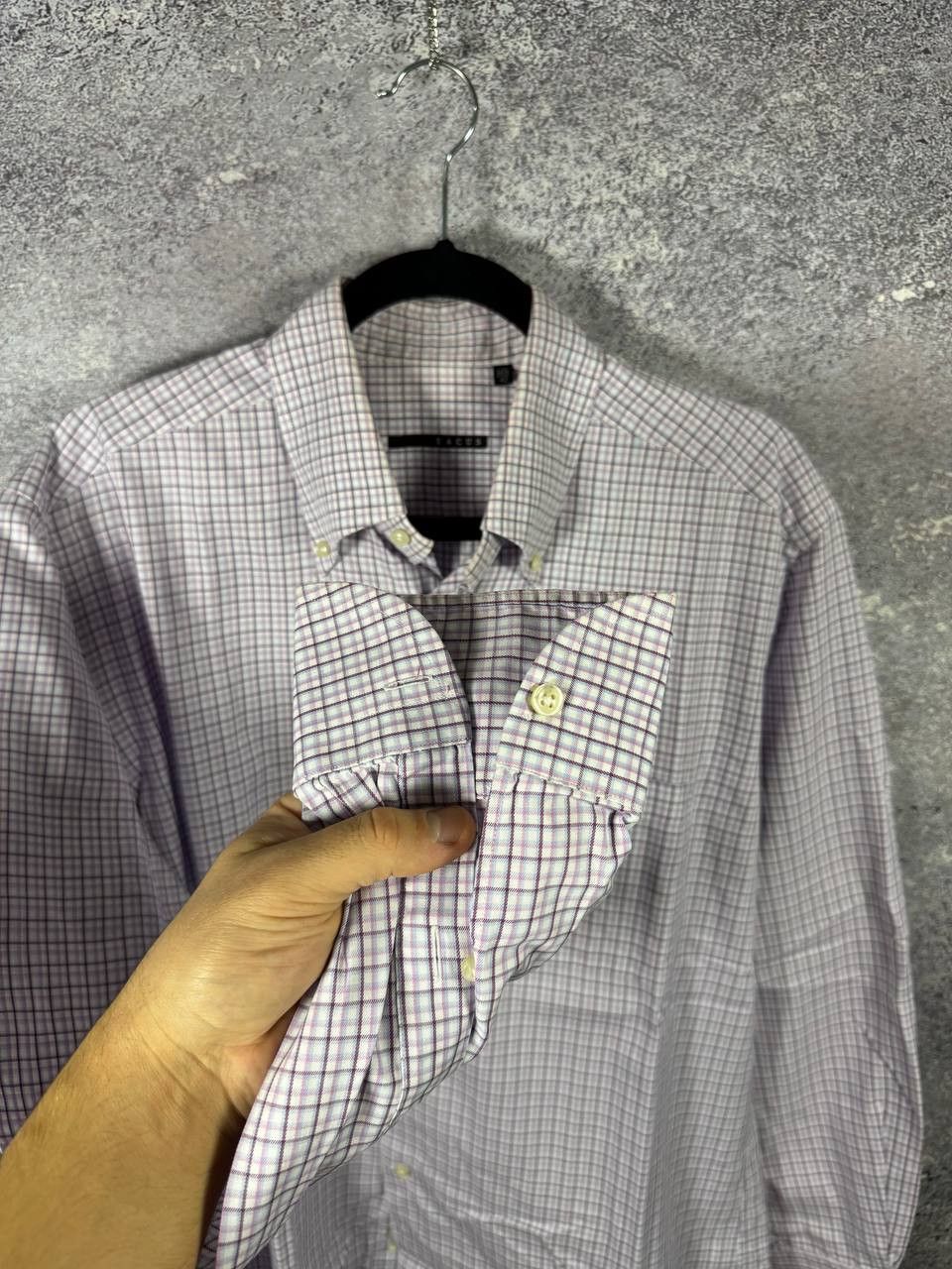 Designer × Japanese Brand × Vintage Xacus Button Shirt Made Italy Men's XL Check Collar Size US XL / EU 56 / 4 - 7 Thumbnail