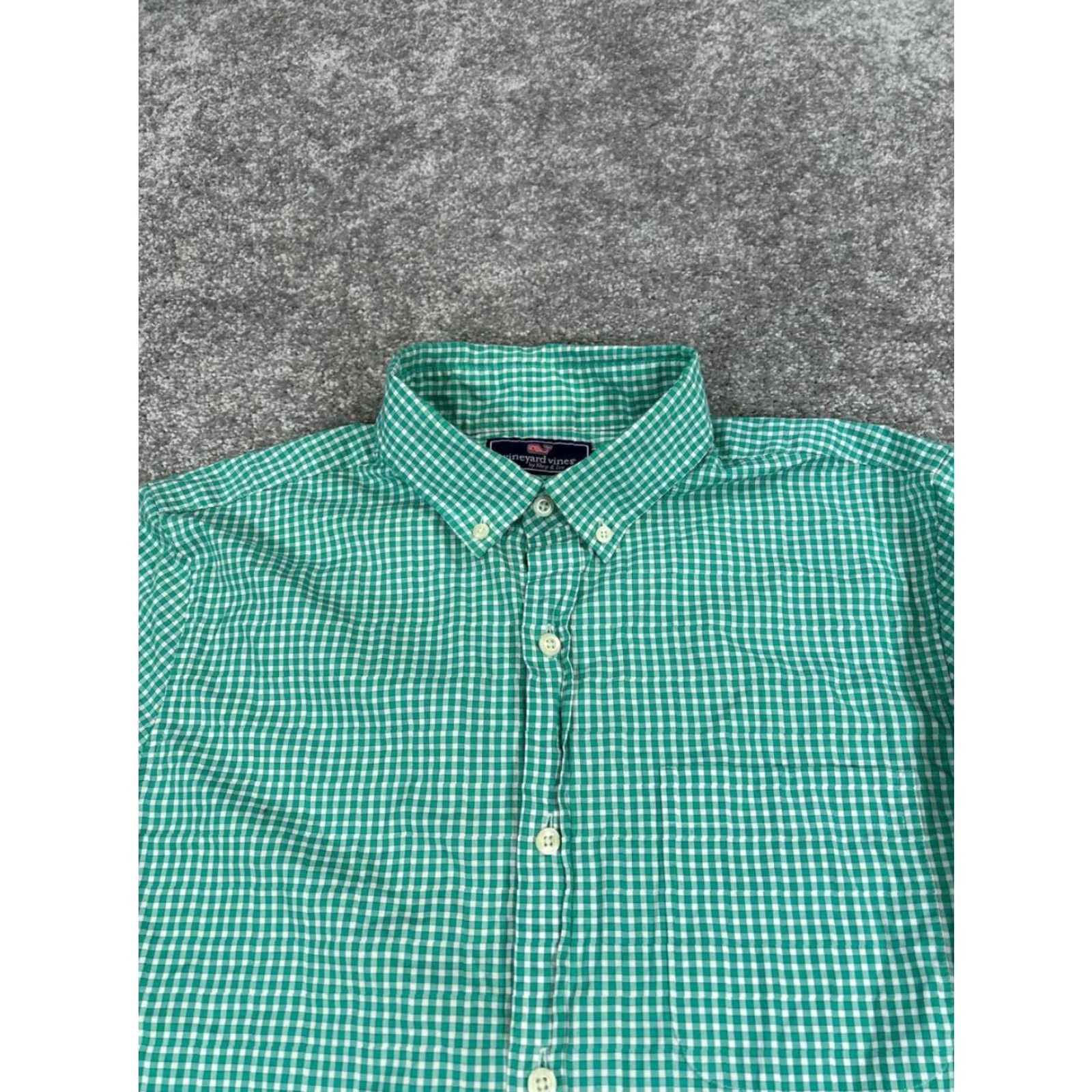 Vineyard Vines Vineyard Vines Murray Shirt Mens M Green Cotton Button-Up Shirt Mens Murray Green Cotton Button-Up Size US M / EU 48-50 / 2 - 2 Thumbnail