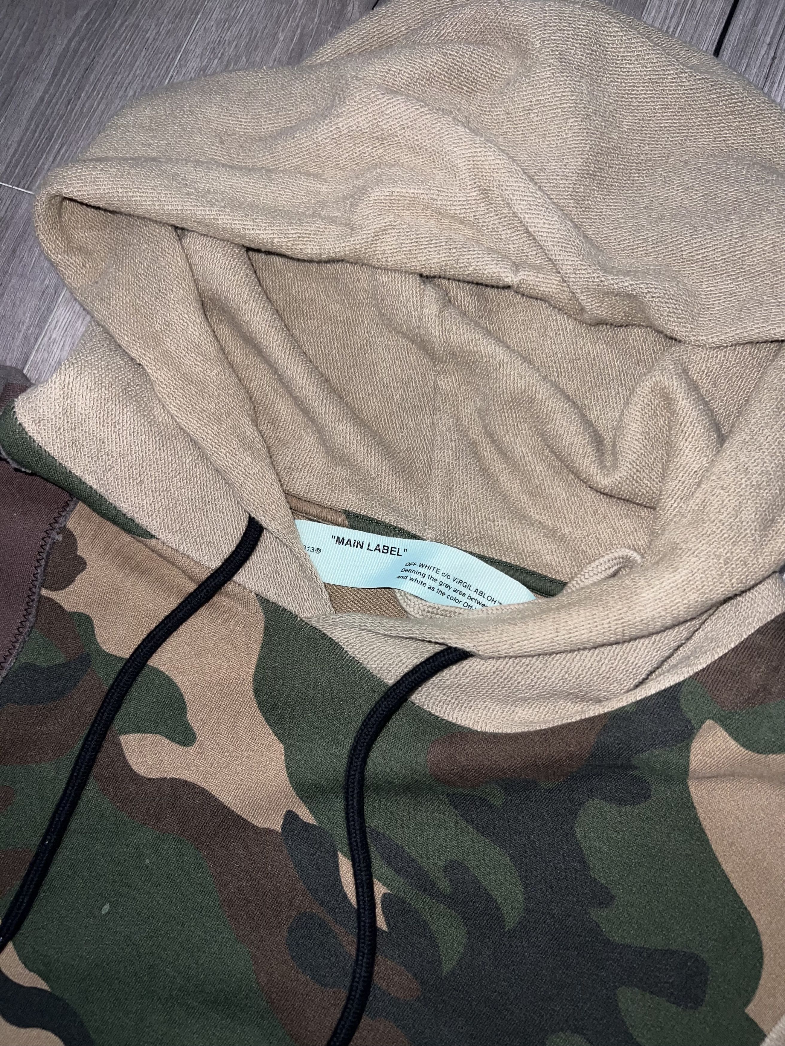 Off-White 2018 Off White Reconstructed Camo Hoodie Size US XXL / EU 58 / 5 - 4 Thumbnail
