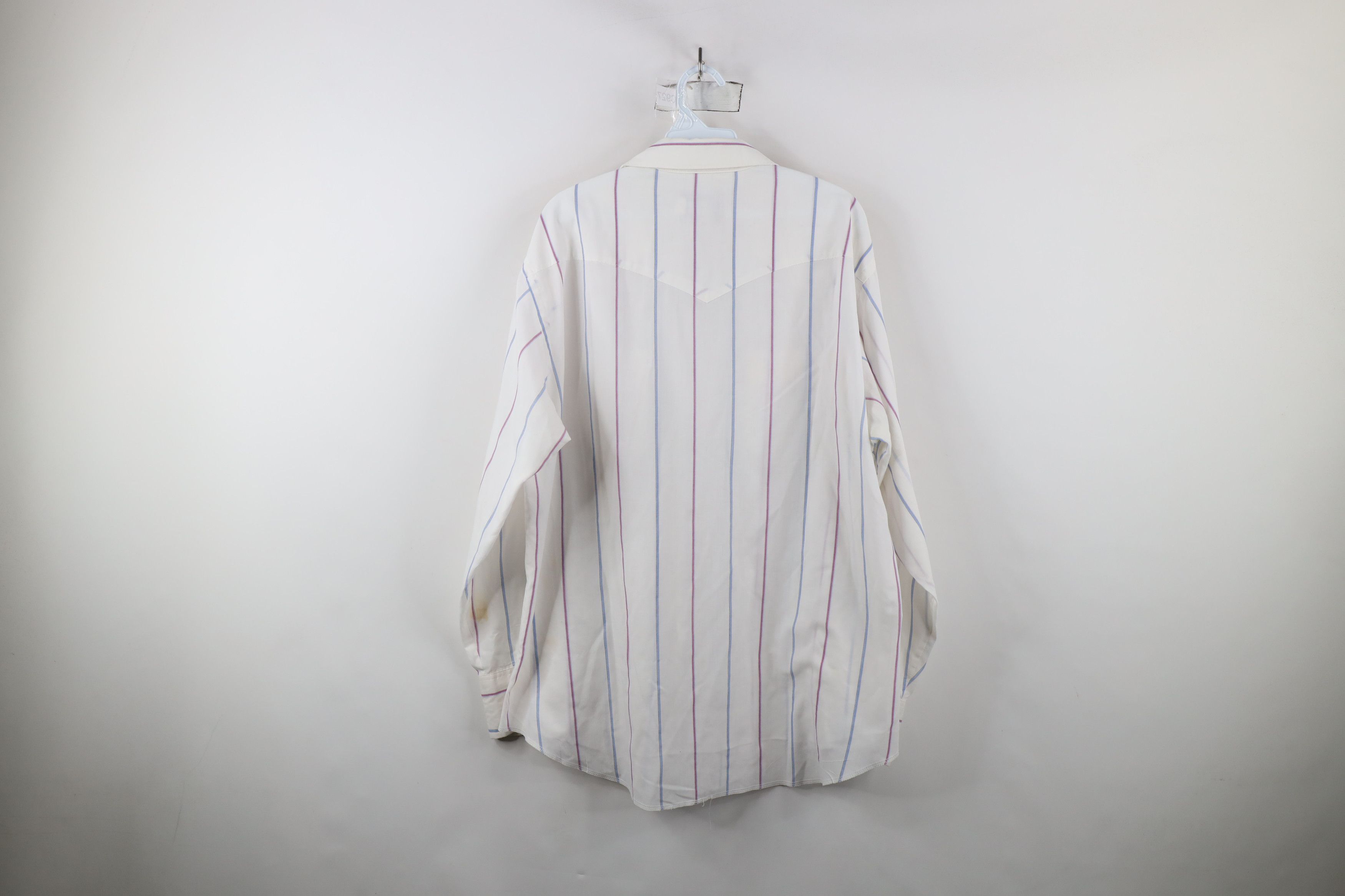 Vintage × Wrangler Vintage 90s Wrangler Cowboy Western Snap Button Shirt USA Size US L / EU 52-54 / 3 - 11 Thumbnail