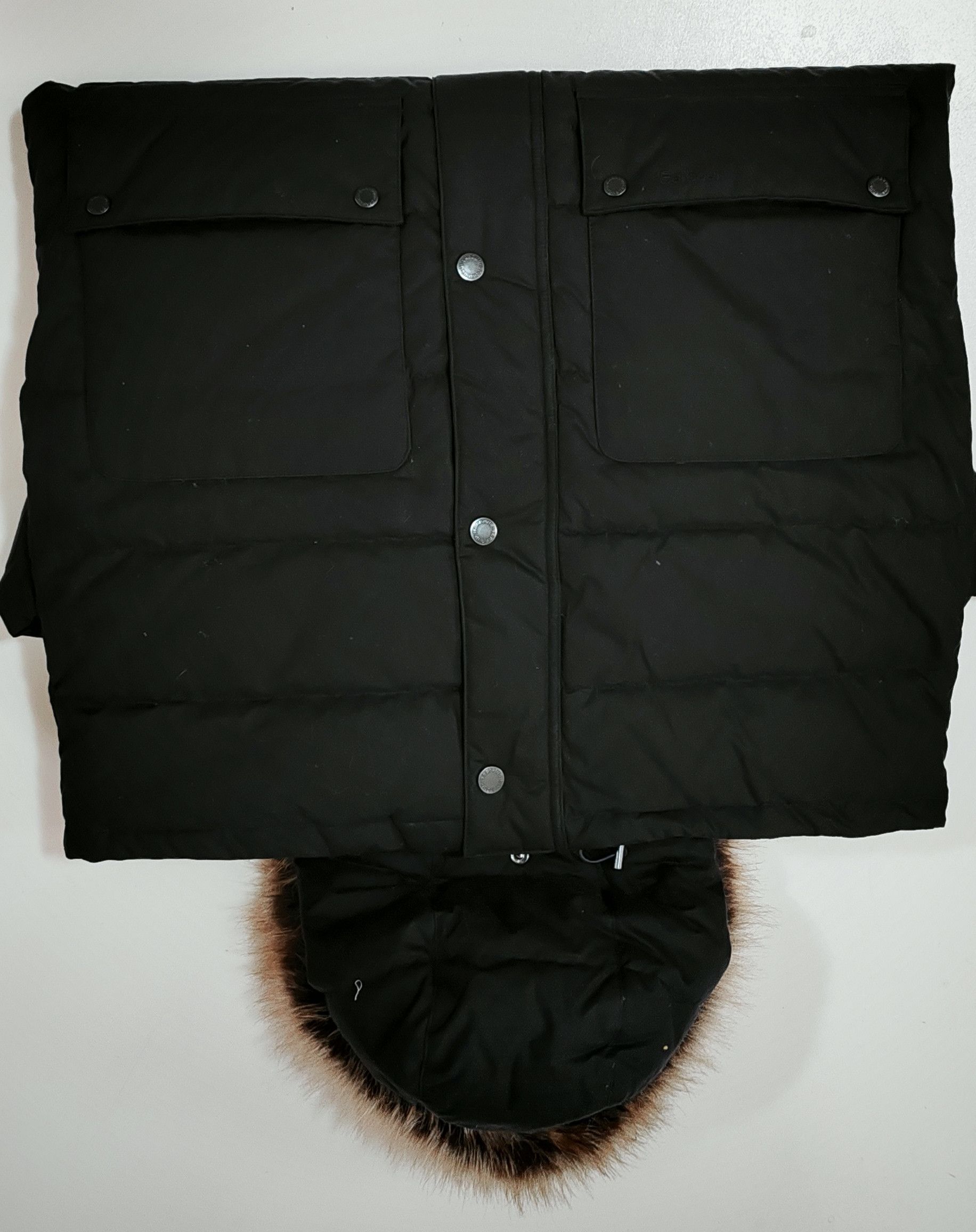 Barbour Veste à capuche Barbour Cirée / matelassée Baffle Tg:M Size US M / EU 48-50 / 2 - 4 Thumbnail