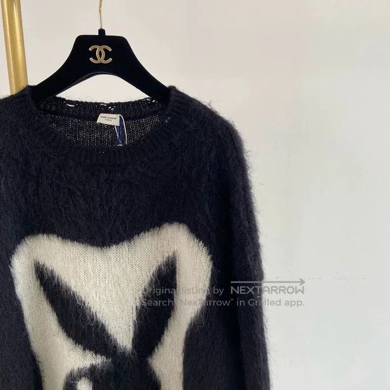 Saint Laurent Paris Saint Laurent Rabbit Pullover XL. Size US XL / EU 56 / 4 - 3 Thumbnail