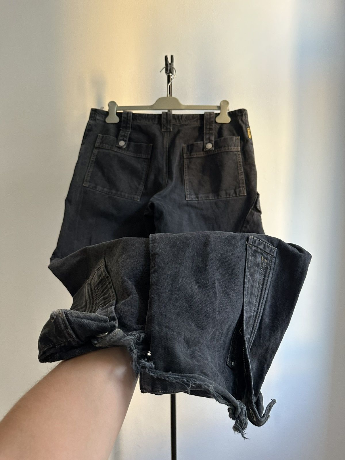 Armani Armani Jeans Fireman Archive 90s Faded Zipped Cargo Pants Size US 34 / EU 50 - 6 Thumbnail