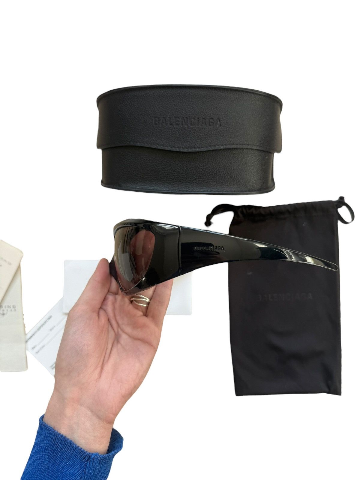 Balenciaga Balenciaga skin cat-eye sunglasses Size ONE SIZE - 7 Thumbnail