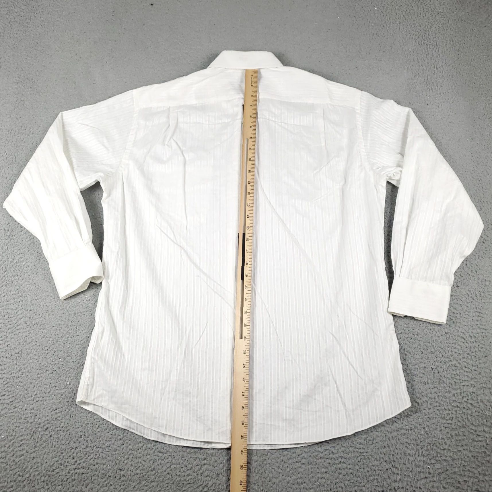 Tommy Bahama Tommy Bahama Shirt Mens Dress Shirt Striped Ivory 100% Cotton Long Sleeve Button Up Collared Size 42R - 4 Thumbnail