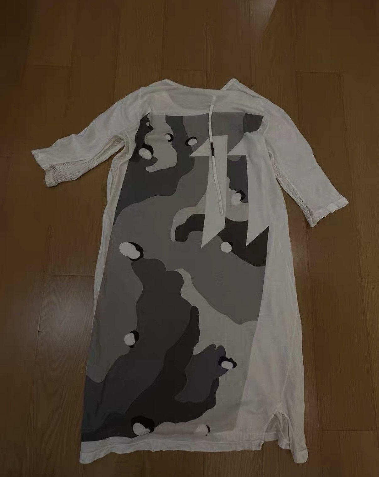 11 By Boris Bidjan Saberi BBS 11 white camouflage T-shirt Size US M / EU 48-50 / 2 - 1 Thumbnail