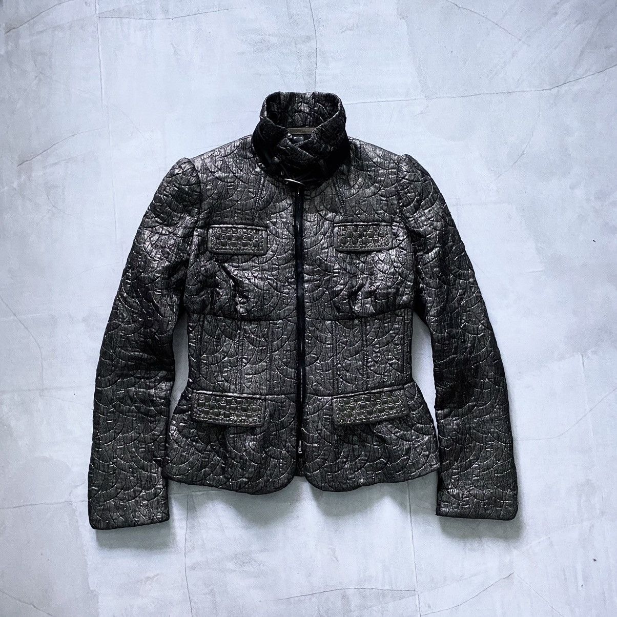 00s Archive Roberto Cavalli Just Cavalli Graphite Jacket - Outerwear