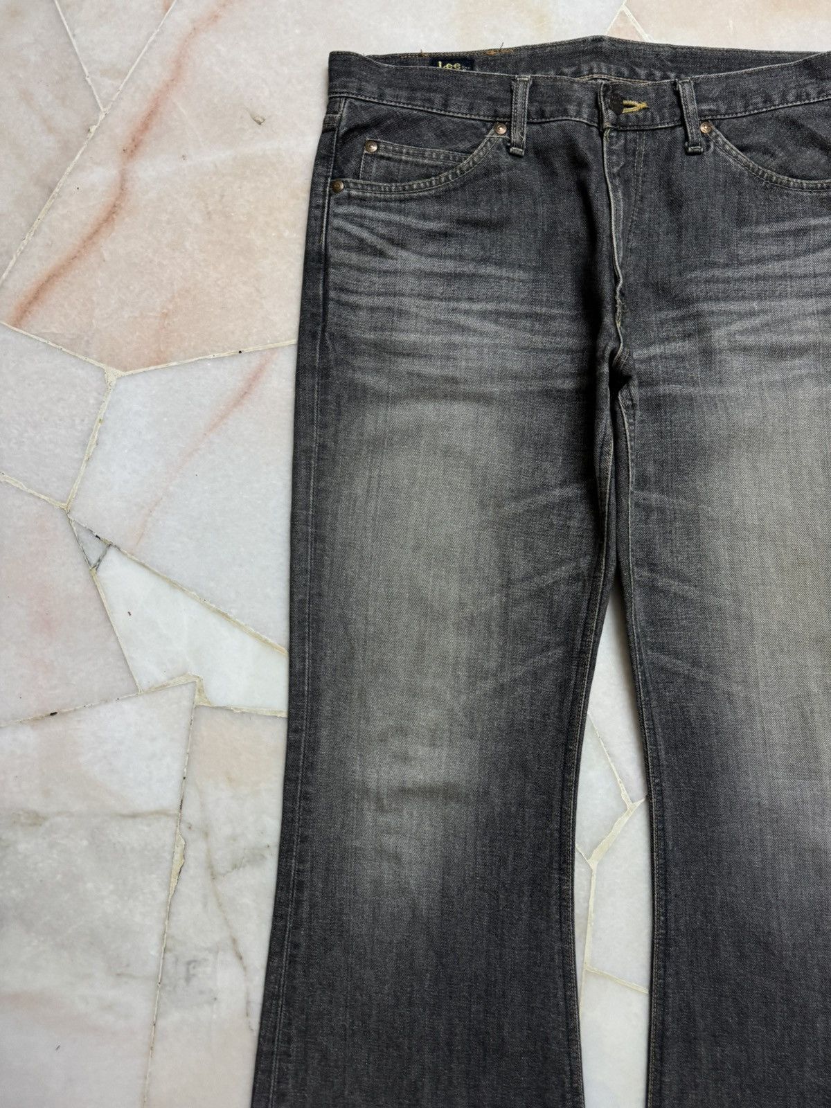If Six Was Nine 💥Flare💥90s Lee Rider Sanforized Sand Washed Bootcut Jean Size US 34 / EU 50 - 4 Thumbnail