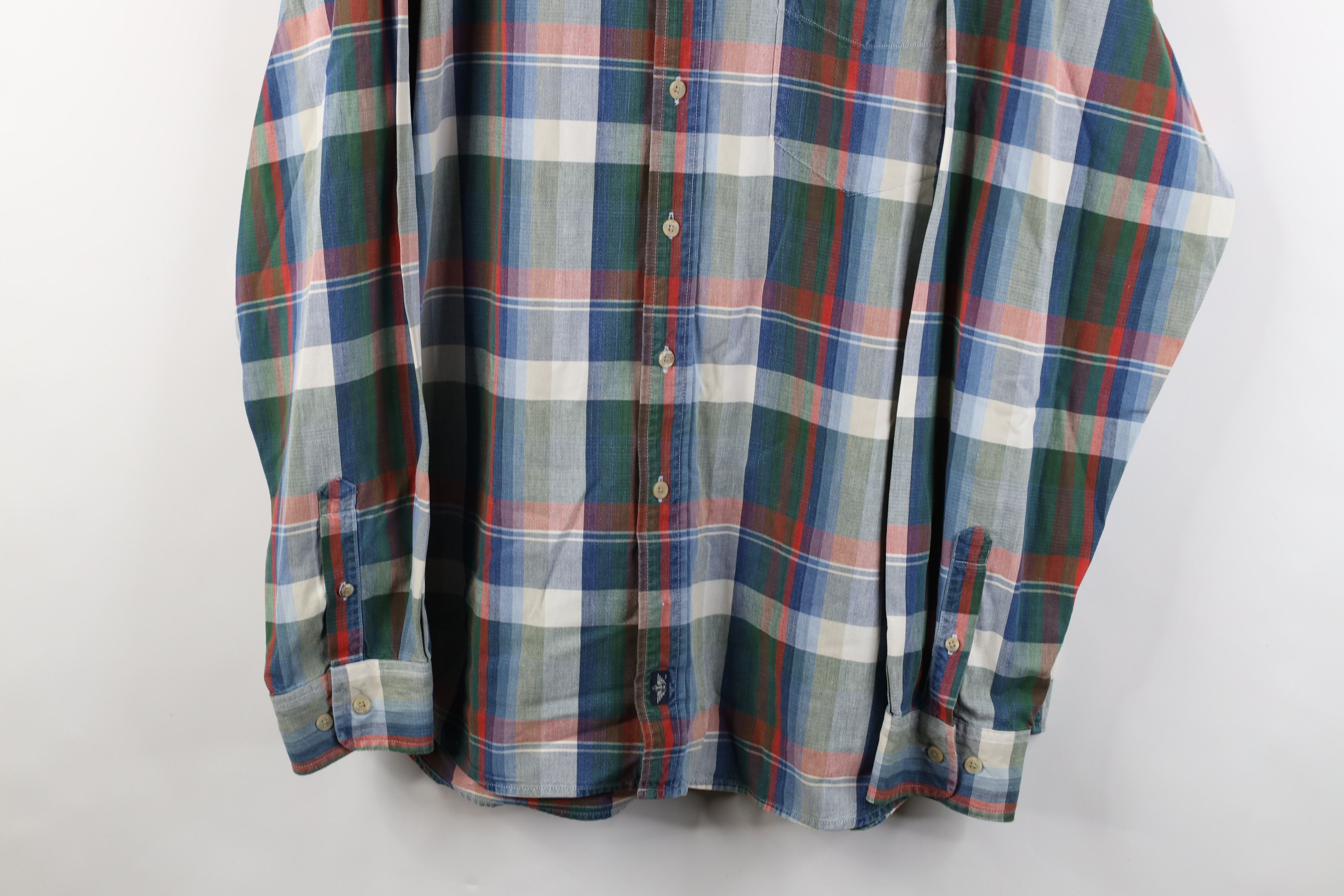 Vintage Vintage 90s Streetwear Long Sleeve Button Shirt Plaid Size US XL / EU 56 / 4 - 3 Thumbnail