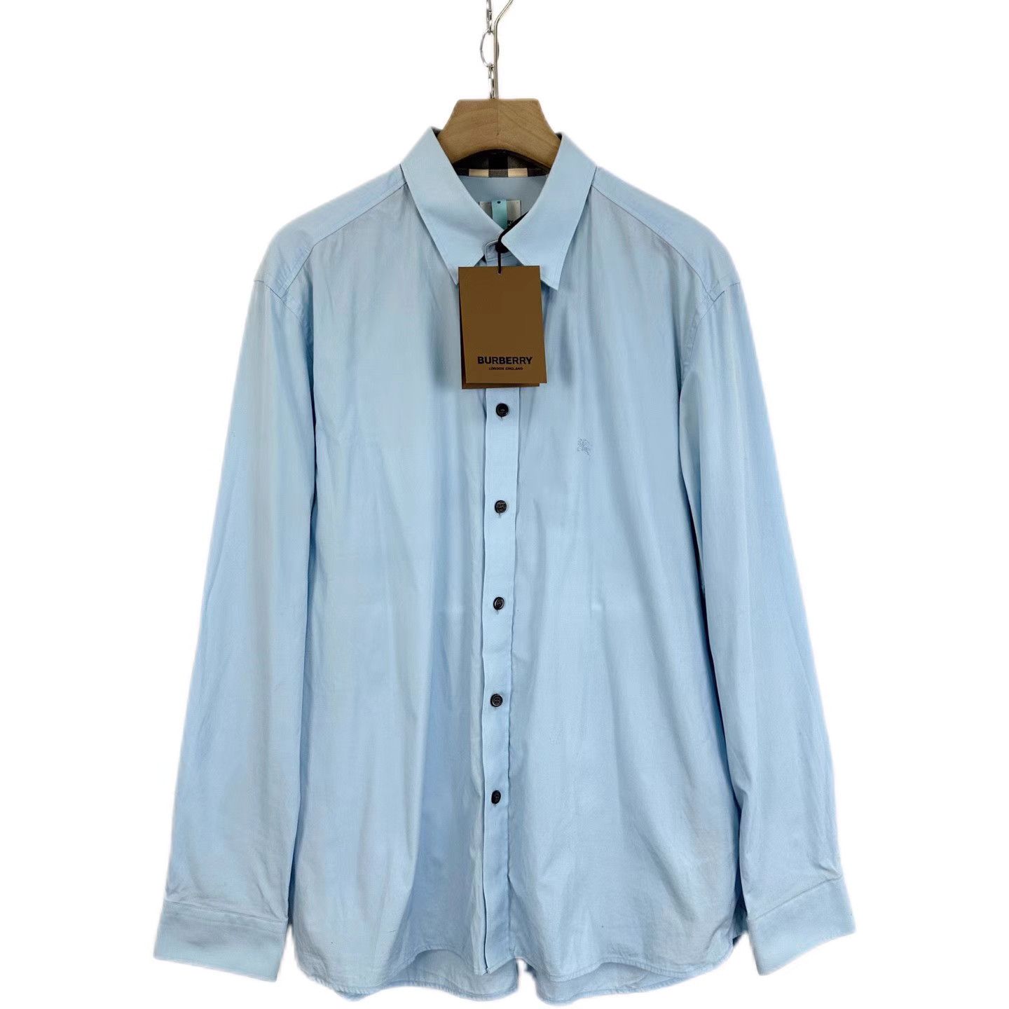 Burberry Burberry Equestrian Knight Logo Long Sleeve Shirt K12 Size US XL / EU 56 / 4 - 1 Thumbnail