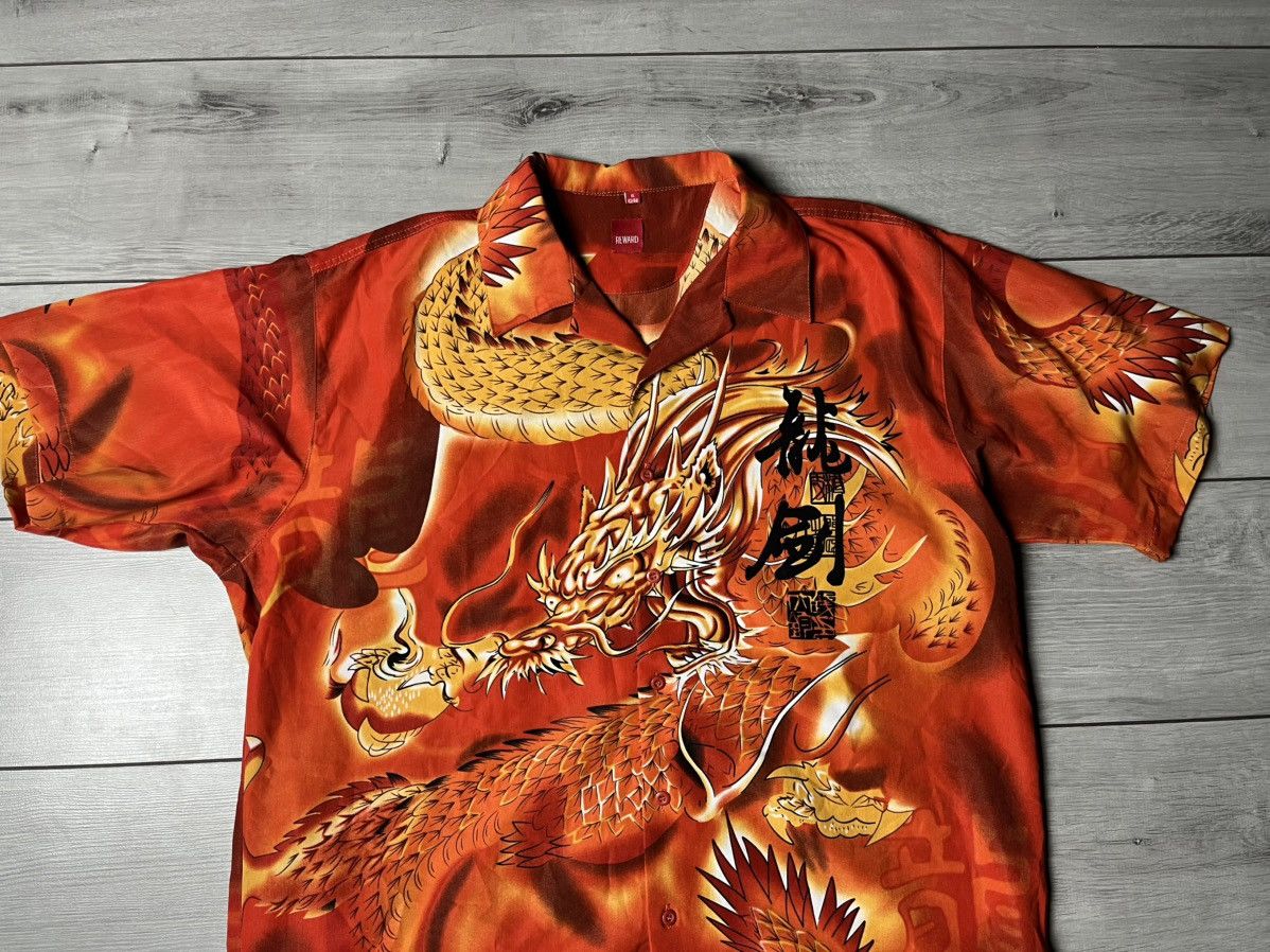 Japanese Brand Hawaiian shirt dragon Japanese size XLarge Size US XL / EU 56 / 4 - 3 Thumbnail