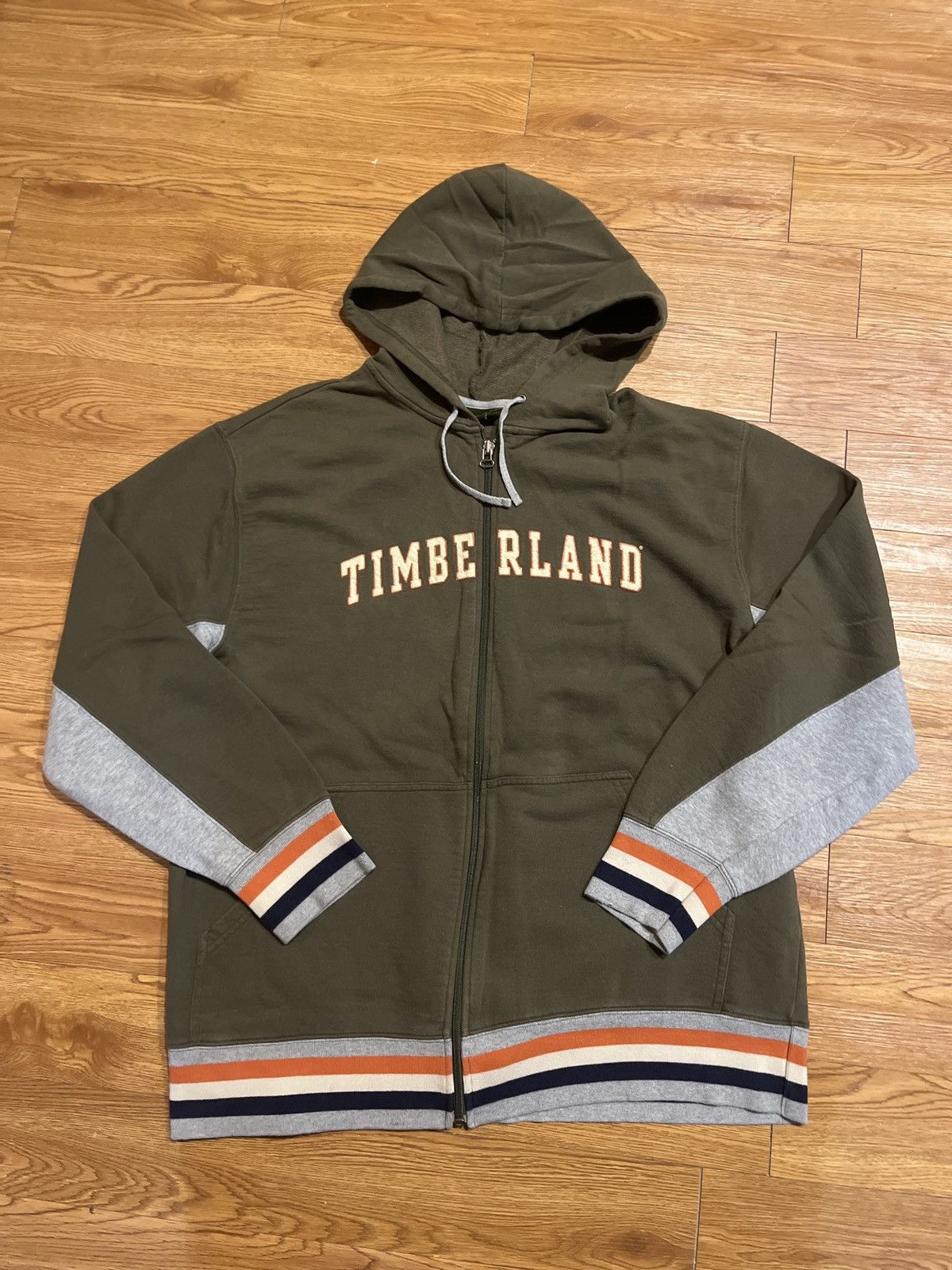 Timberland vintage 90’s orange grey black and green timberland zip up Size US XL / EU 56 / 4 - 1 Thumbnail