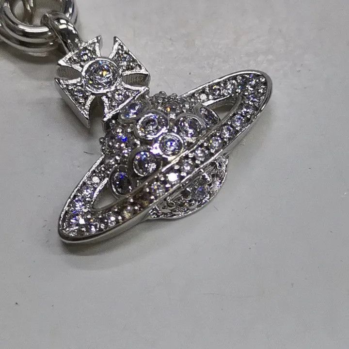 Vivienne Westwood Vivienne Westwood Lucrece Crystal Safety Pin Necklace Size ONE SIZE - 4 Thumbnail