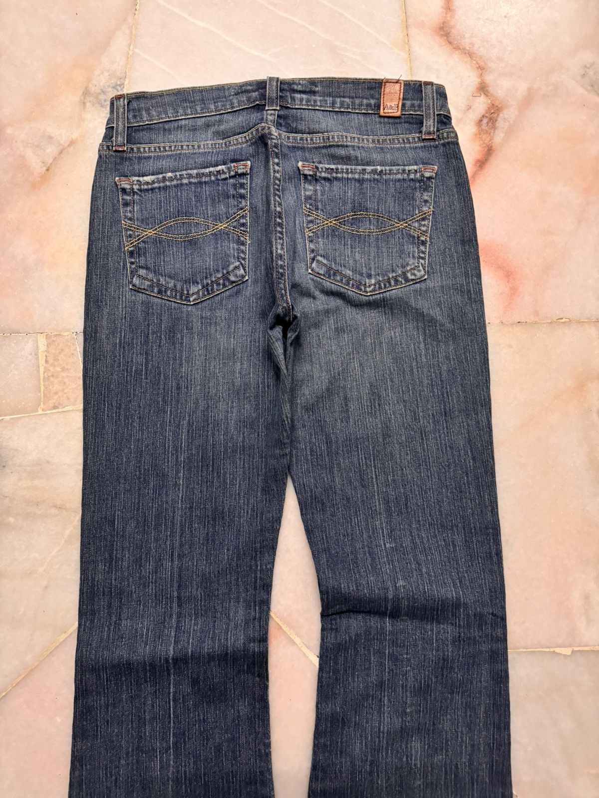 Japanese Brand VINTAGE 1990s BELL BOTTOM BOOTCUT ABERCROMBIE WHISKERS Size US 27 - 12 Thumbnail