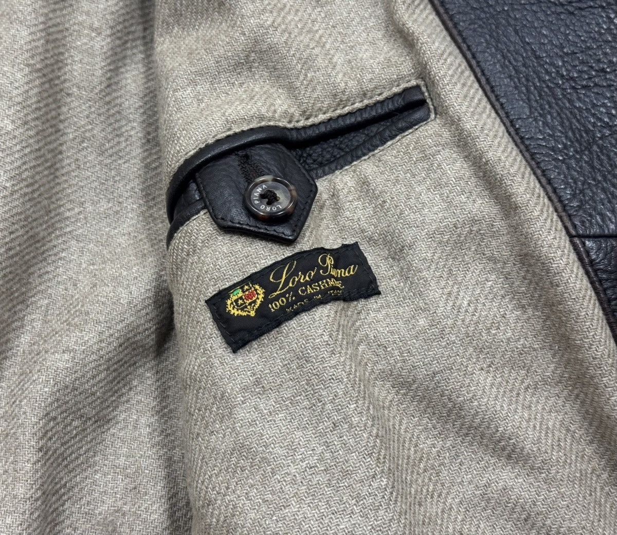 Loro Piana Loro Piana Horesy Leather Coat（Deerskin/cashmere） Size US L / EU 52-54 / 3 - 14 Thumbnail