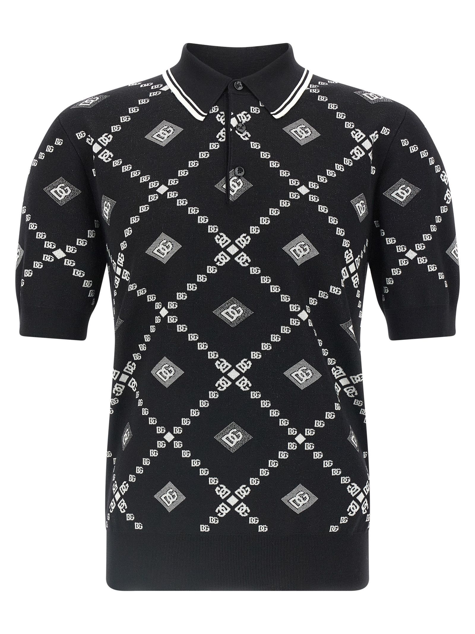Dolce & Gabbana Knitted polo shirt Size US XL / EU 56 / 4 - 1 Thumbnail