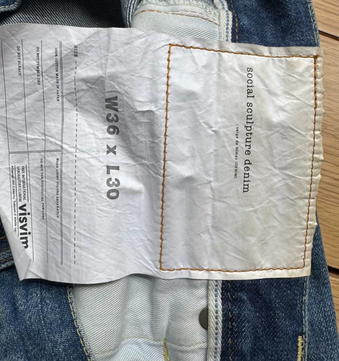 Visvim VISVIM Societal SCULPTURE Wash Damaged Patch Jeans Size US 36 / EU 52 - 8 Thumbnail