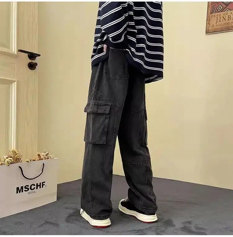 Japanese Brand Retro casual loose fitting jeans Size US 32 / EU 48 - 5 Thumbnail