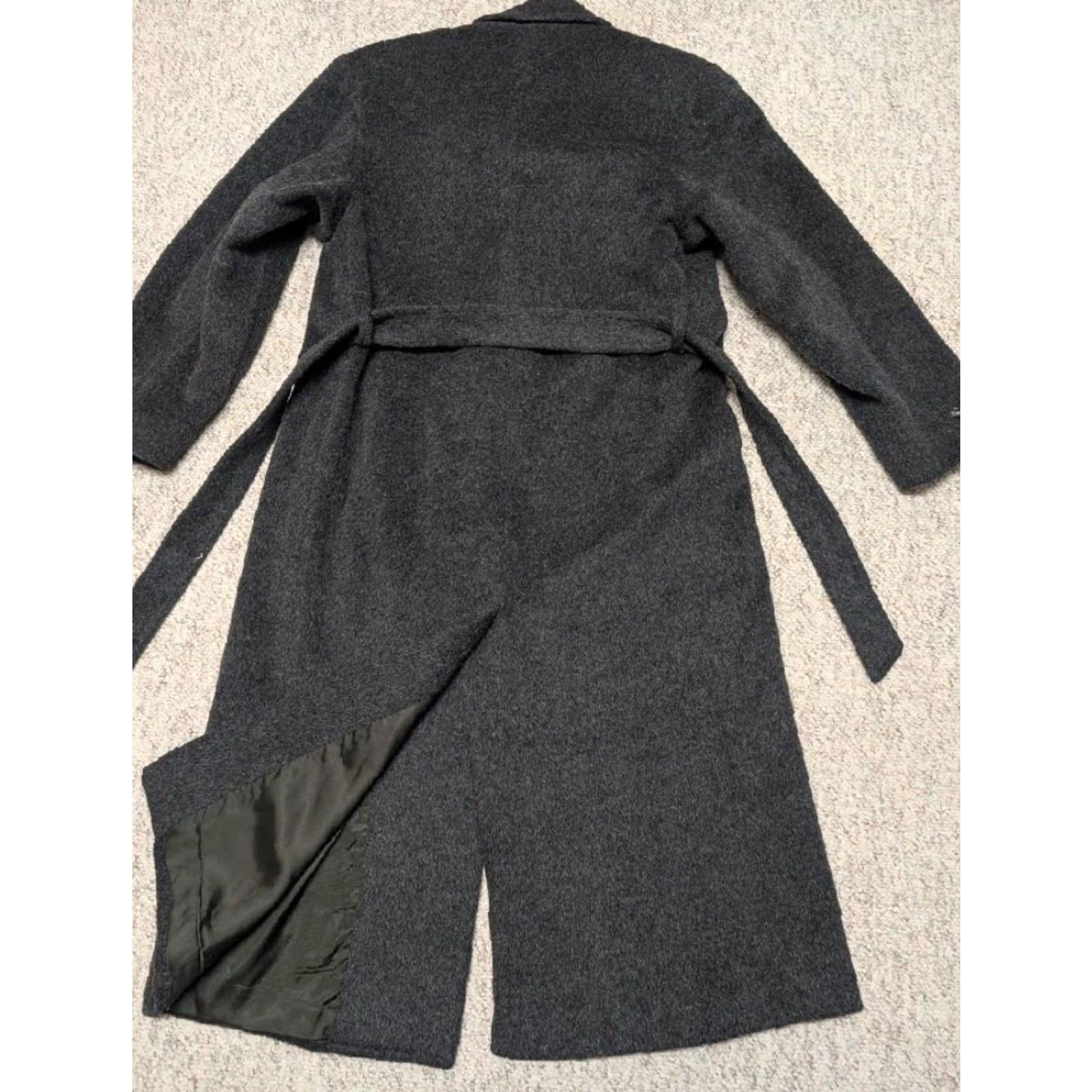 Doublet VINTAGE American Male overcoat Wool belted Double Breasted long coat Men XS Black Size US S / EU 44-46 / 1 - 6 Thumbnail