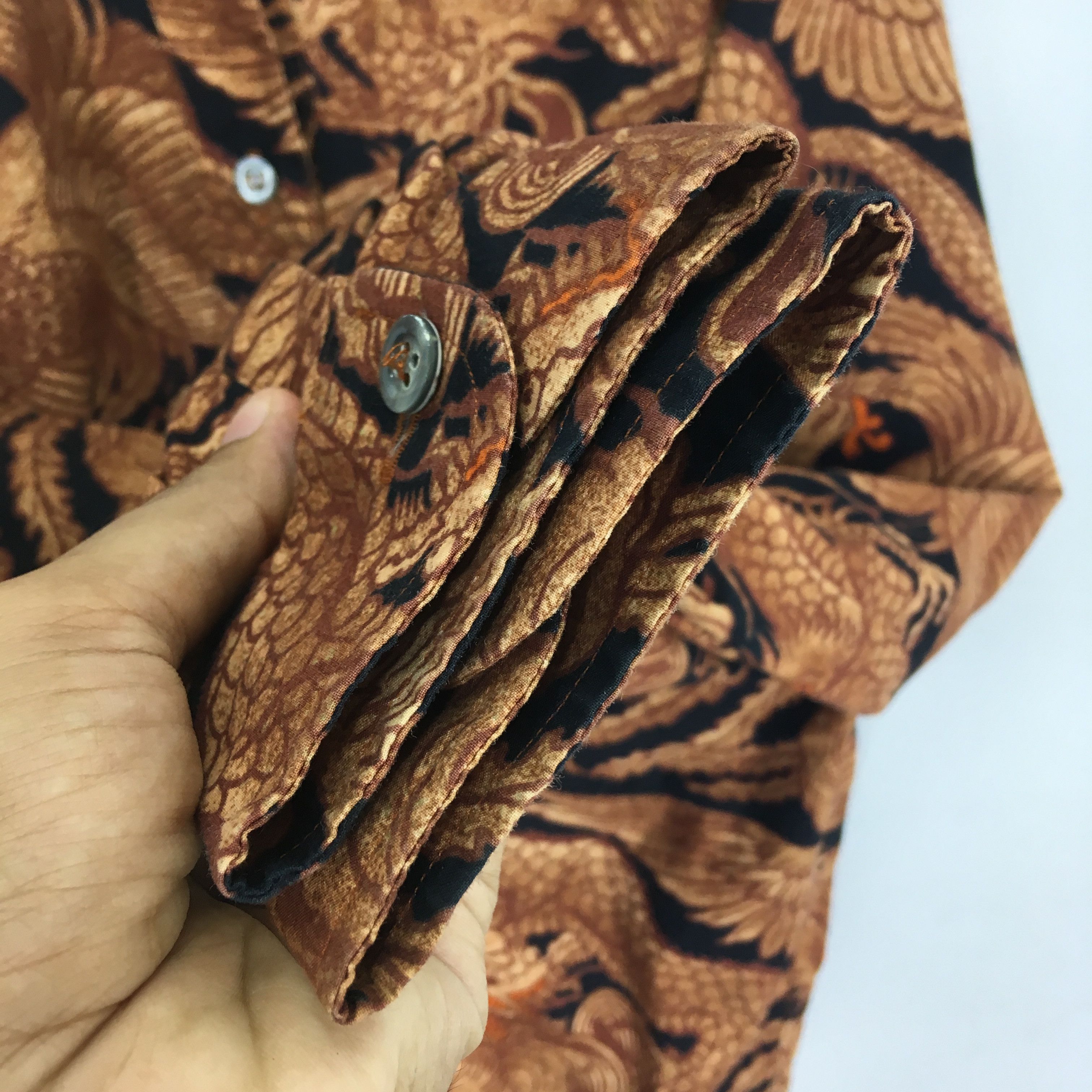 If Six Was Nine Vintage Ferre Jeans Italy Dragon Motif Sukajan Party Disco Size US M / EU 48-50 / 2 - 6 Thumbnail