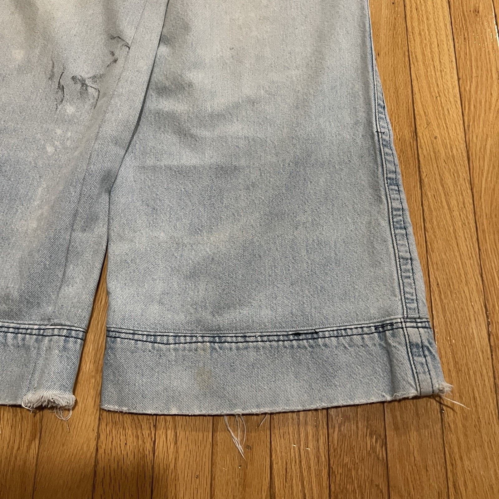 JNCO Jnco Jeans Destroyer Blue Jeans Vintage 90’s Rave Y2K Baggy Size US 31 - 5 Thumbnail