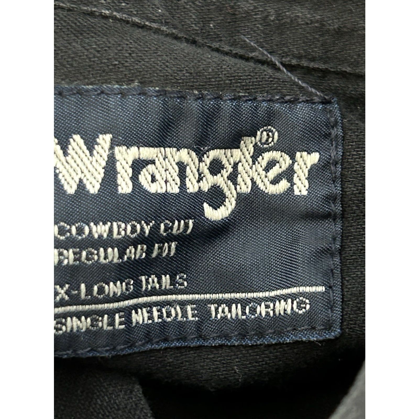 Wrangler VINTAGE Wrangler Western Cowboy Cut Black Long Sleeve Button-Down size XL Mens Shirt Size US XXL / EU 58 / 5 - 5 Thumbnail
