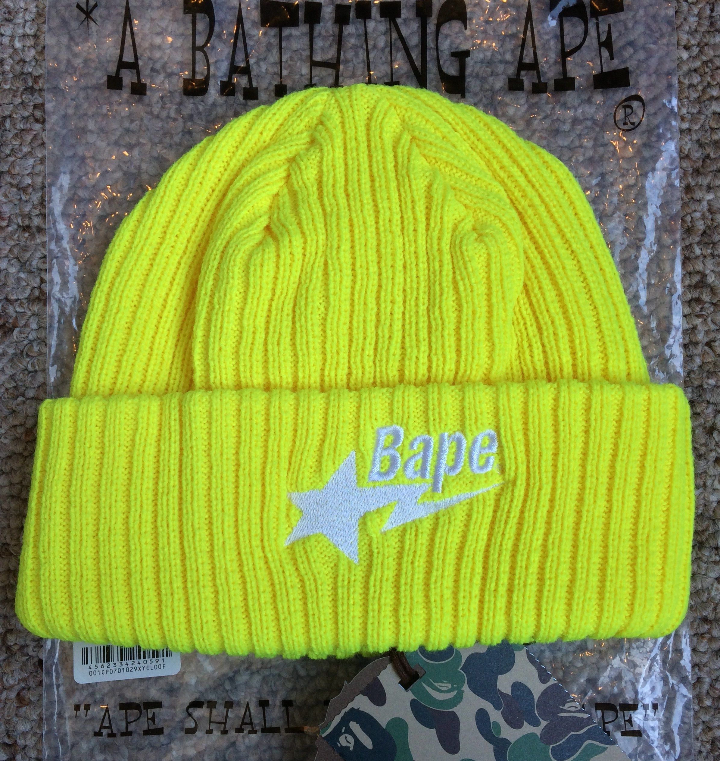 COLOR STONE BAPE STA LOGO beanie knit cap a bathing ape