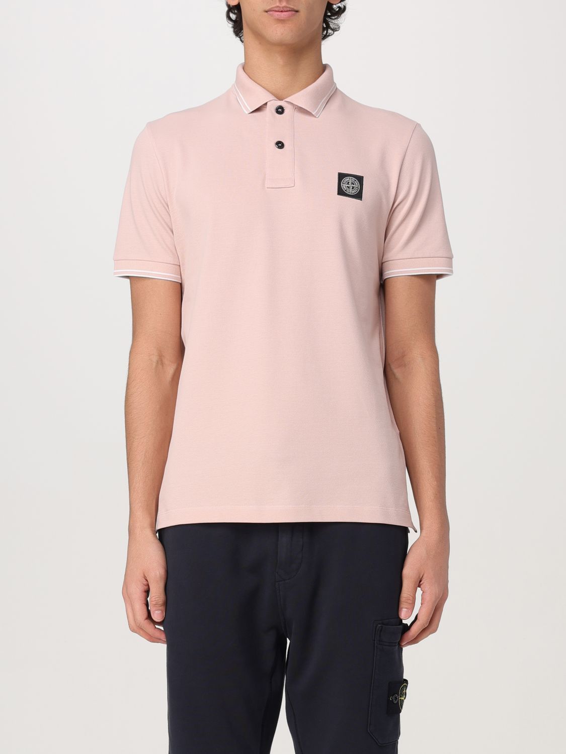 Stone Island Stone Island Polo Shirt Men Pink | Grailed