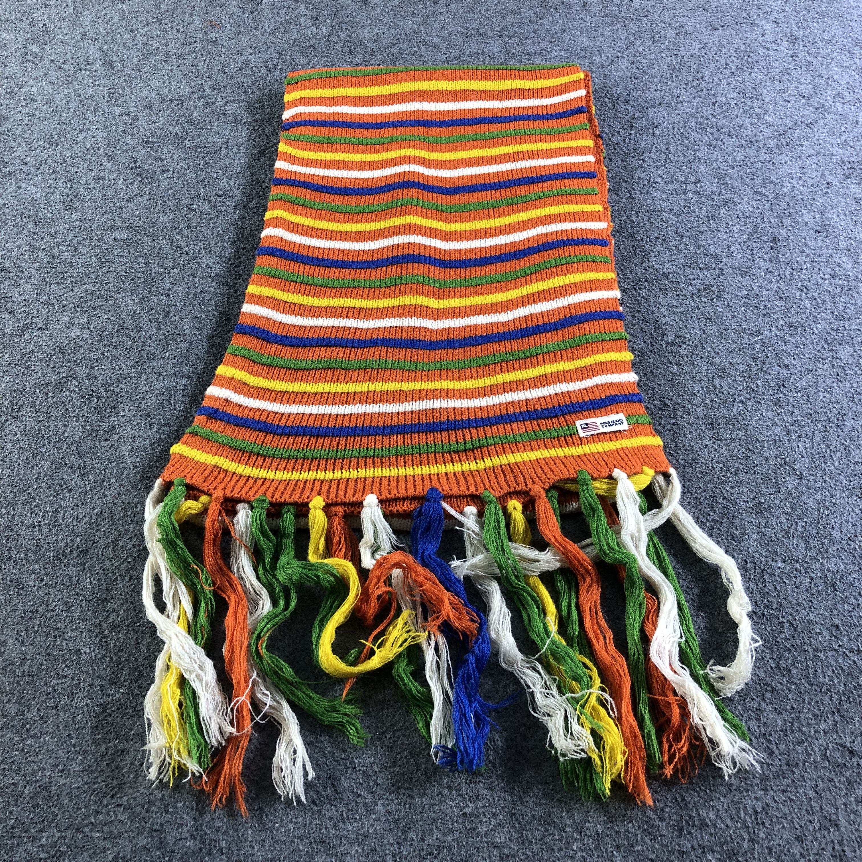 Polo Ralph Lauren Polo Ralph Lauren Striped Scarf Muffler Neckwear V2575 Size ONE SIZE - 3 Thumbnail