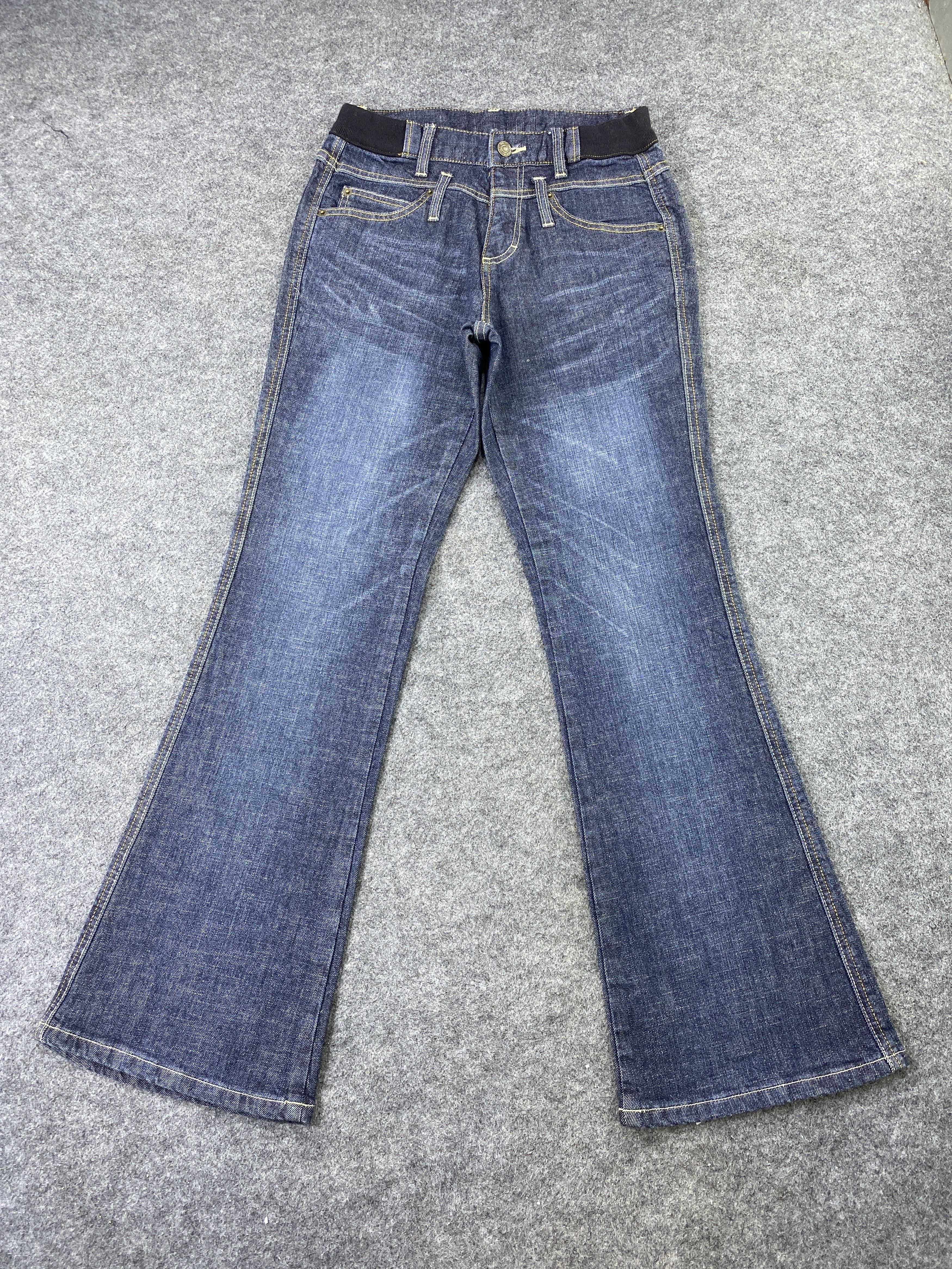 Japanese Brand Japanese Brand Blue Wash Bootcut Jeans - J1069 Size 26" / US 2 / IT 38 - 2 Thumbnail