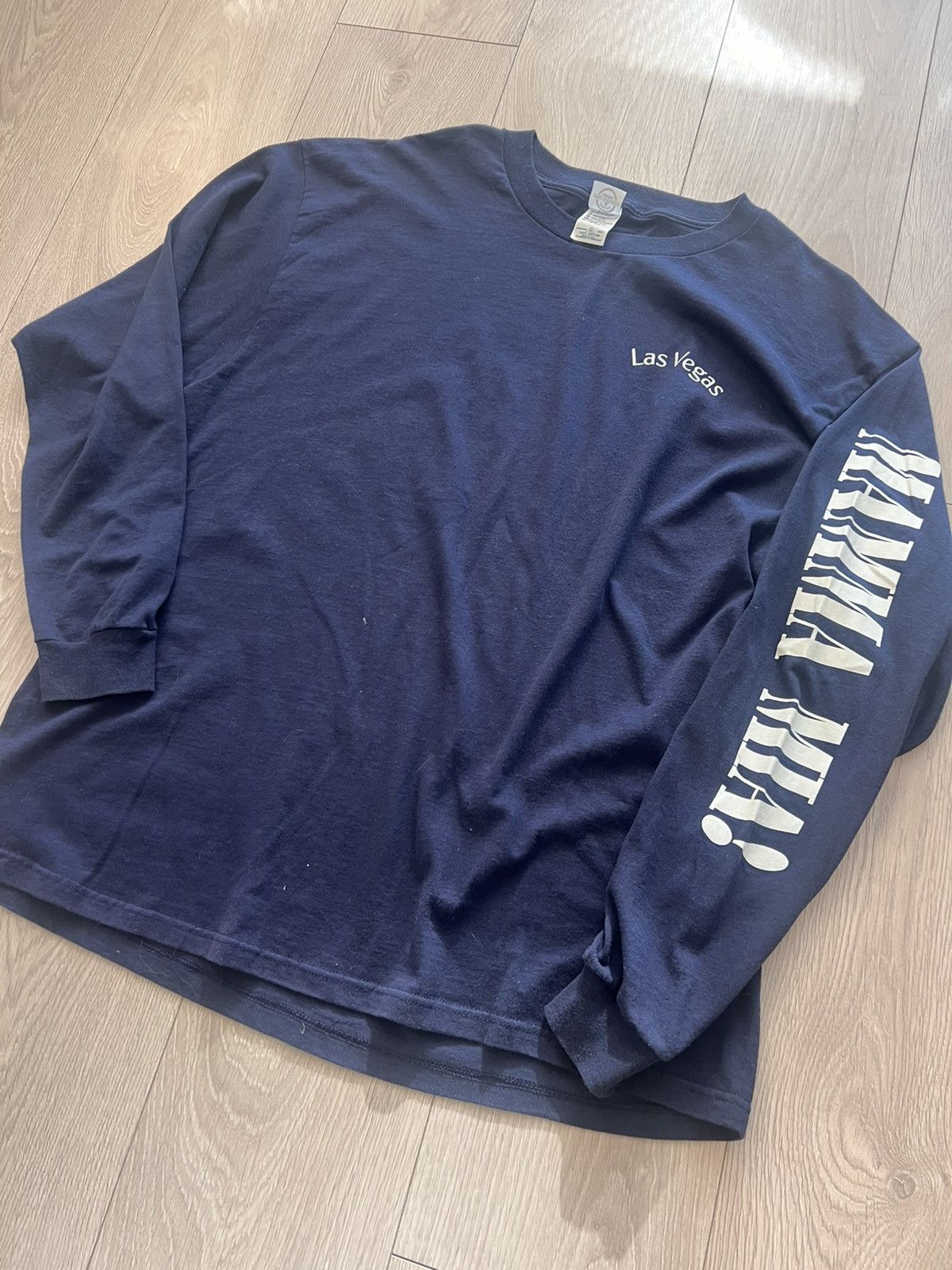 Vintage 90s Mamma Mia Las Vegas Long Sleeve T Shirt USA