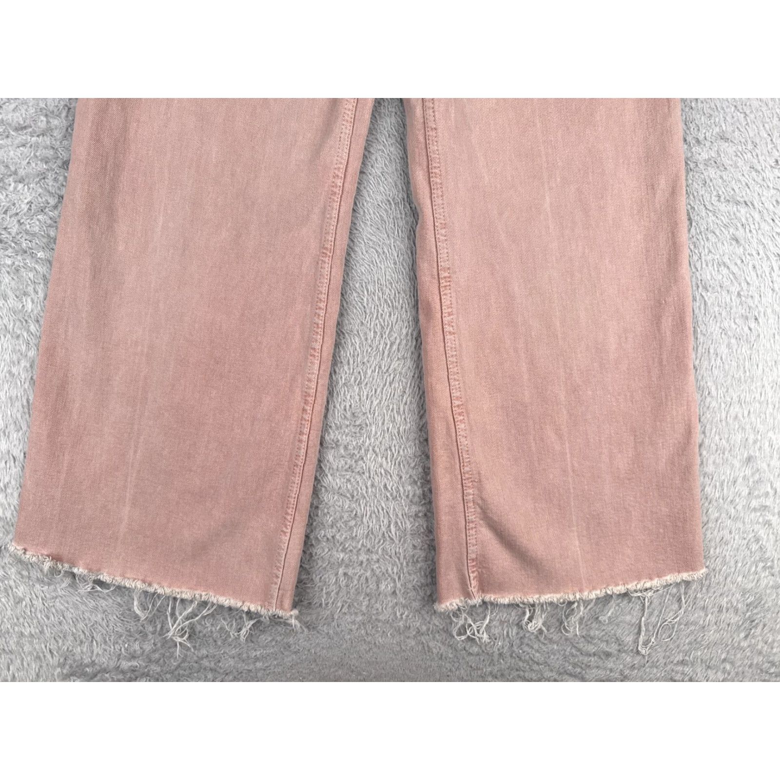 Zara Zara Jeans Women Pink Denim Wide Leg High Rise 2 24x28 Regular Cotton Blend 90s Womens Size 26" / US 2 / IT 38 - 2 Thumbnail