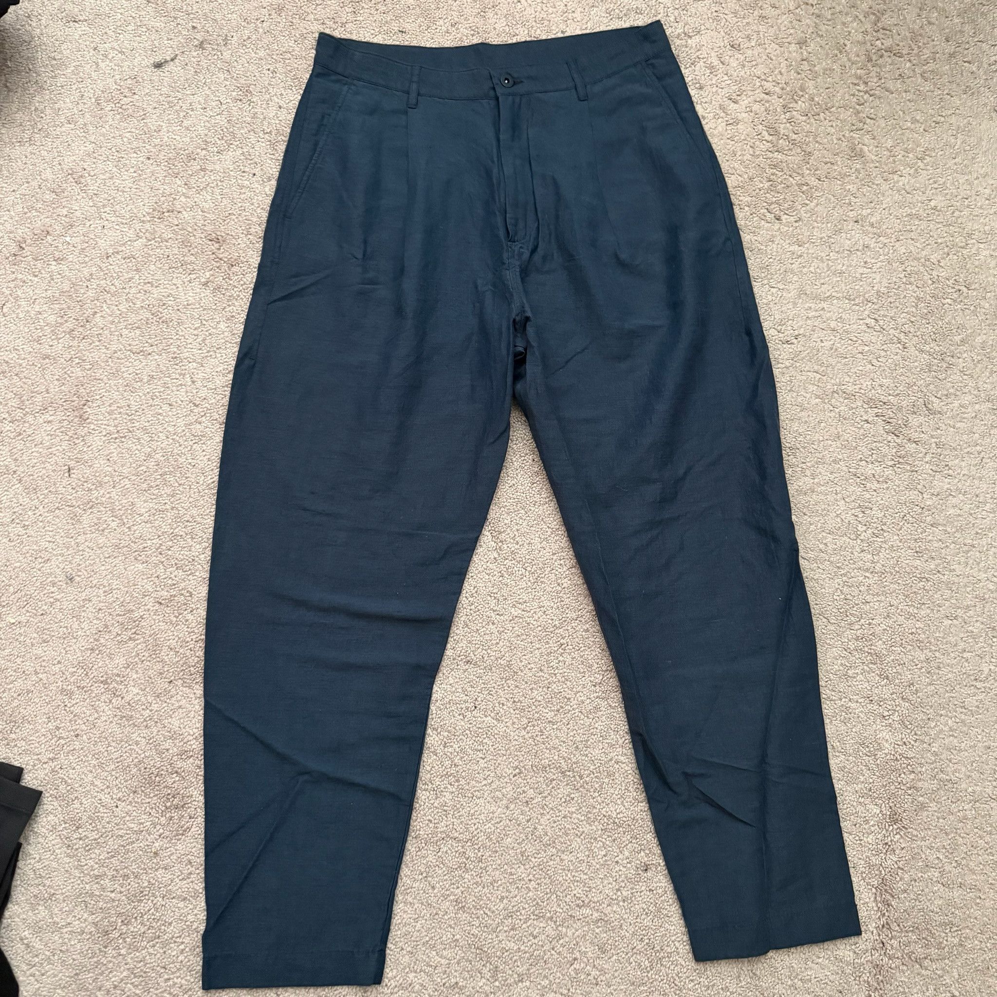 Injex Highdarts Injected Linen High Waisted RDX Navylit NEW