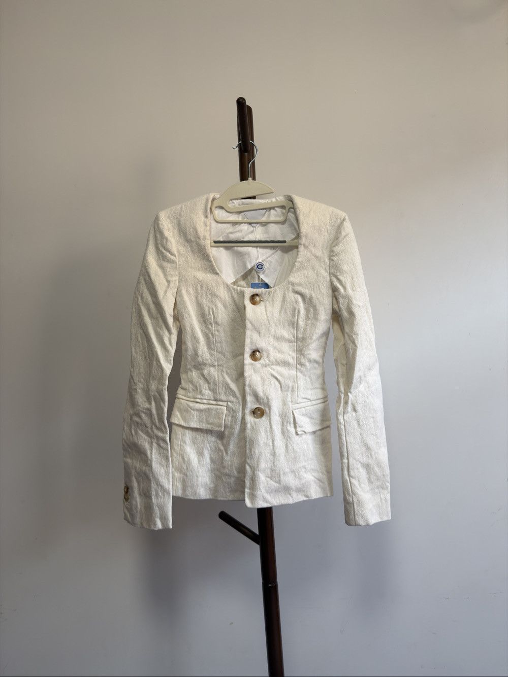 Bottega Veneta Bottega Veneta Linen Blend Blazer IT 34 Size XXS / US 00 / IT 34 - 1 Thumbnail